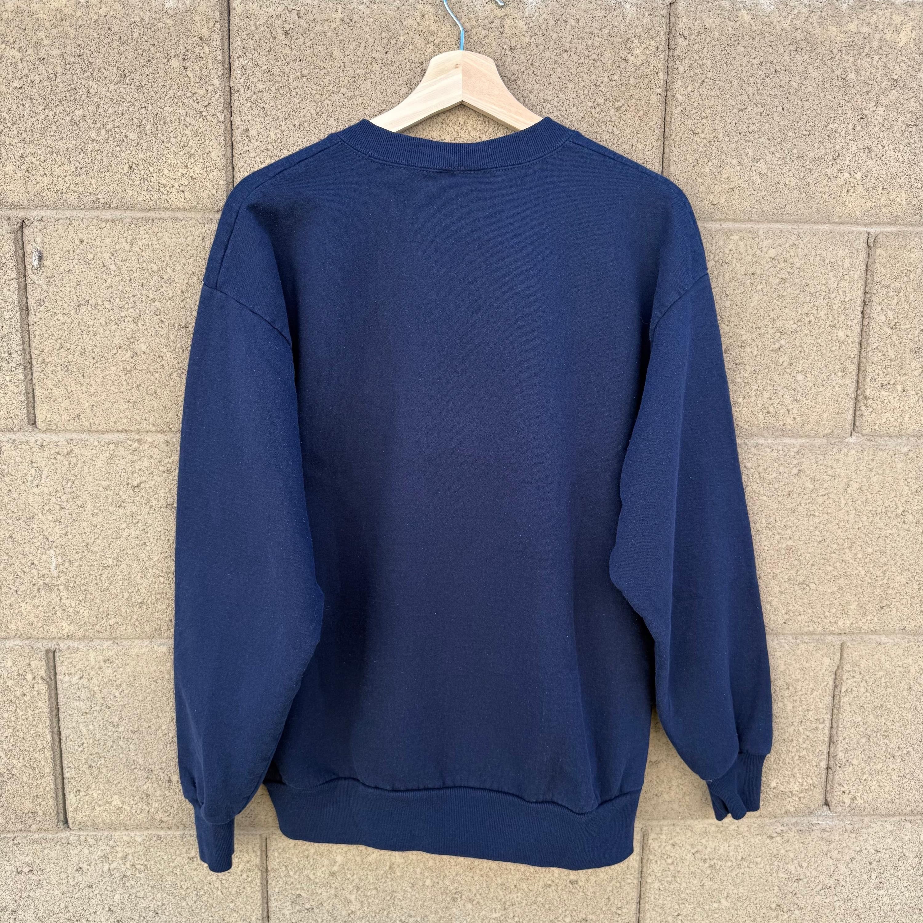 Jerzees 90's JERZEES Faded Navy Crewneck Sweatshirt Size US M / EU 48-50 / 2 - 2 Thumbnail