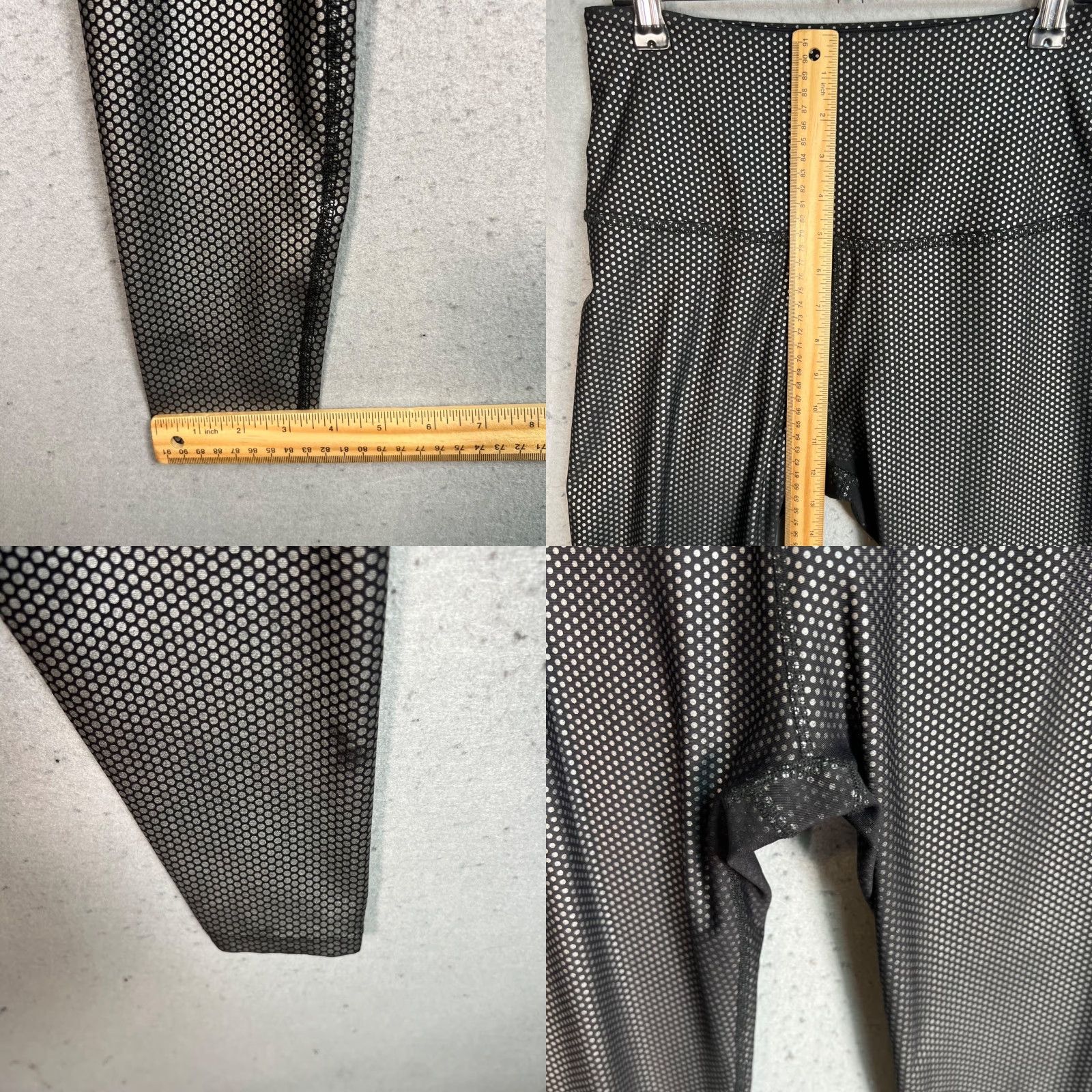 Beyond Yoga Beyond Yoga Leggings Womens Large Black Polka Dot Activewear Nylon Spandex Size 28" / US 6 / IT 42 - 8 Thumbnail