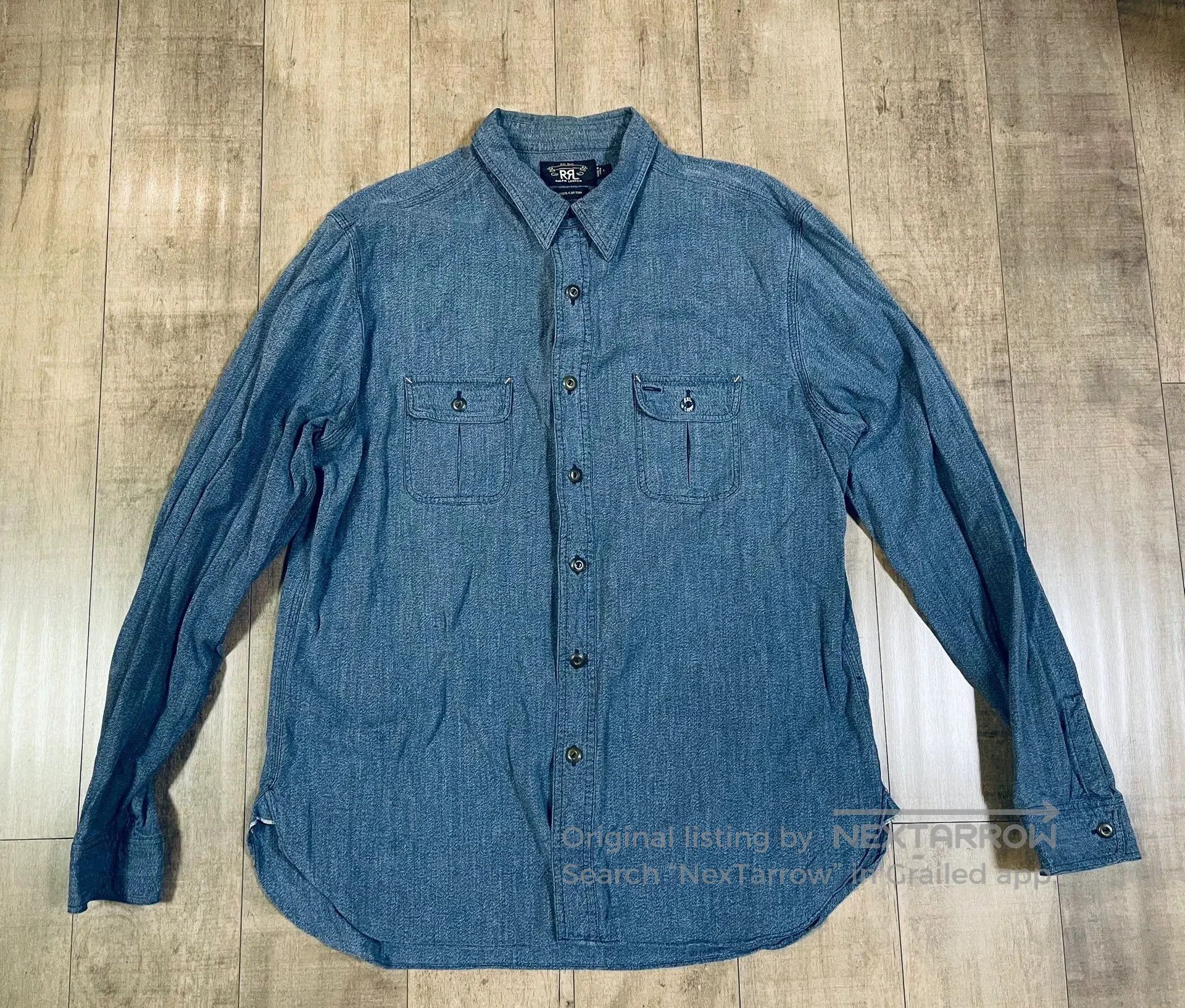 RRL Ralph Lauren RRL Indigo Vintage Workwear Shirt Jacket. Size US S / EU 44-46 / 1 - 3 Thumbnail