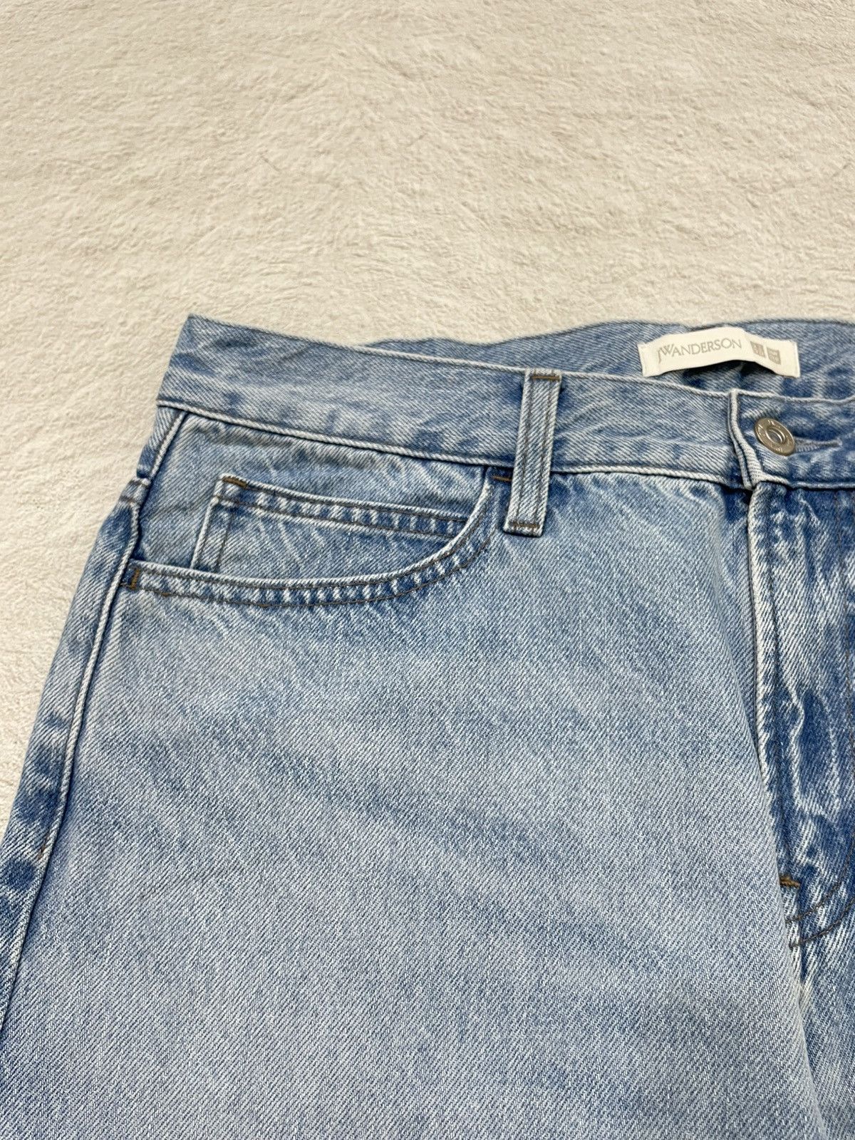 JW Anderson × Uniqlo 2000s JWanderson Blue Jeans Washed Denim Size US 28 / EU 44 - 3 Thumbnail