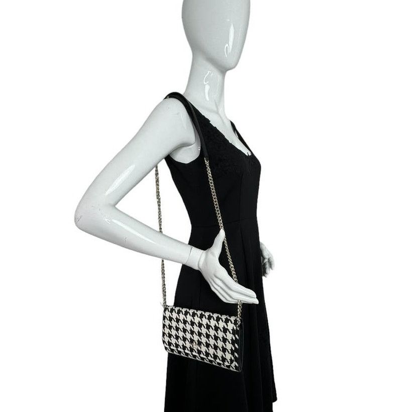 Kate Spade Kate Spade Darcy Chain Wallet Crossbody Clutch houndstooth Size ONE SIZE - 3 Thumbnail