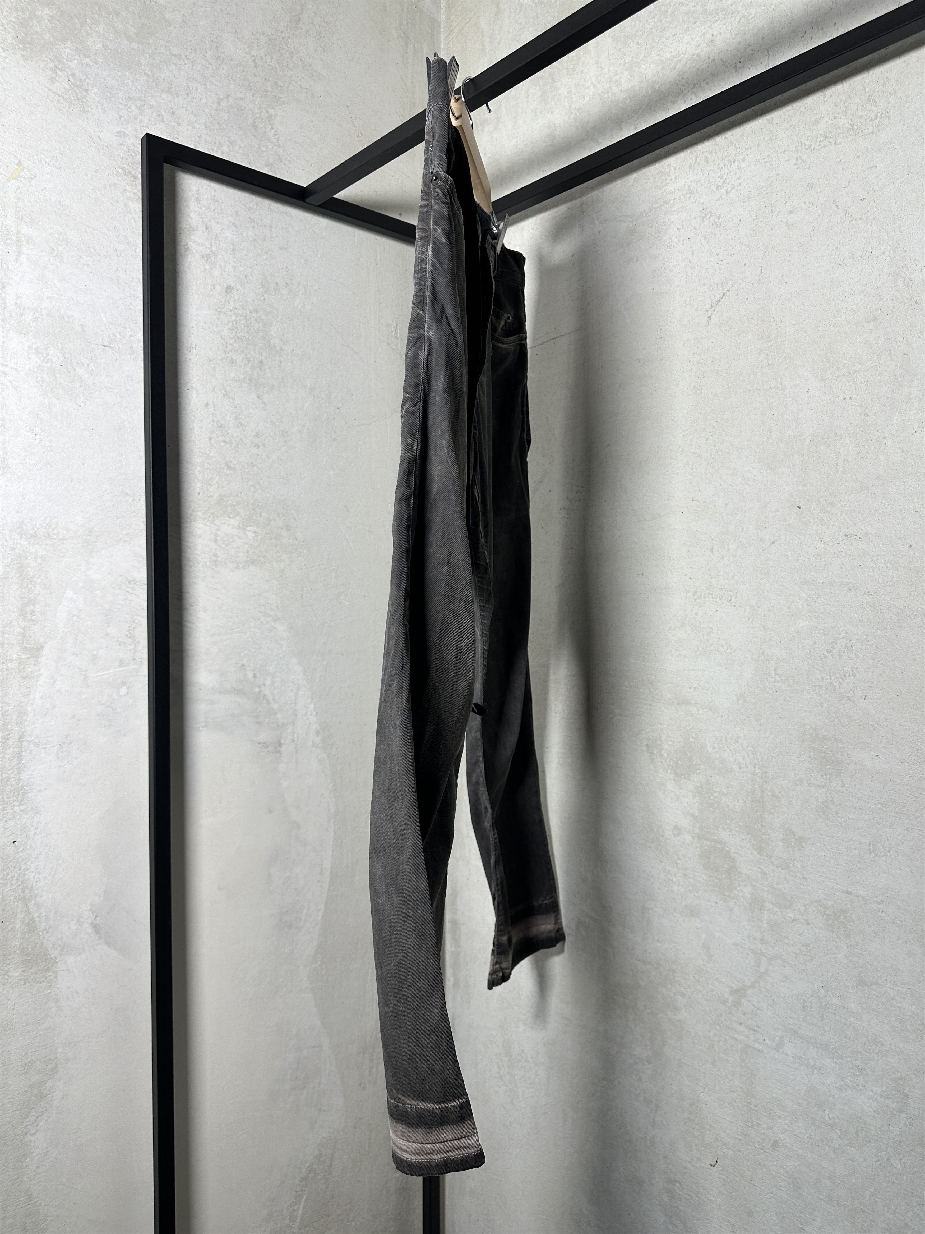 Rick Owens Rick Owens DRKSHDW FW11 Mud Waxed Detrit Cut Jeans Size US 28 / EU 44 - 4 Thumbnail