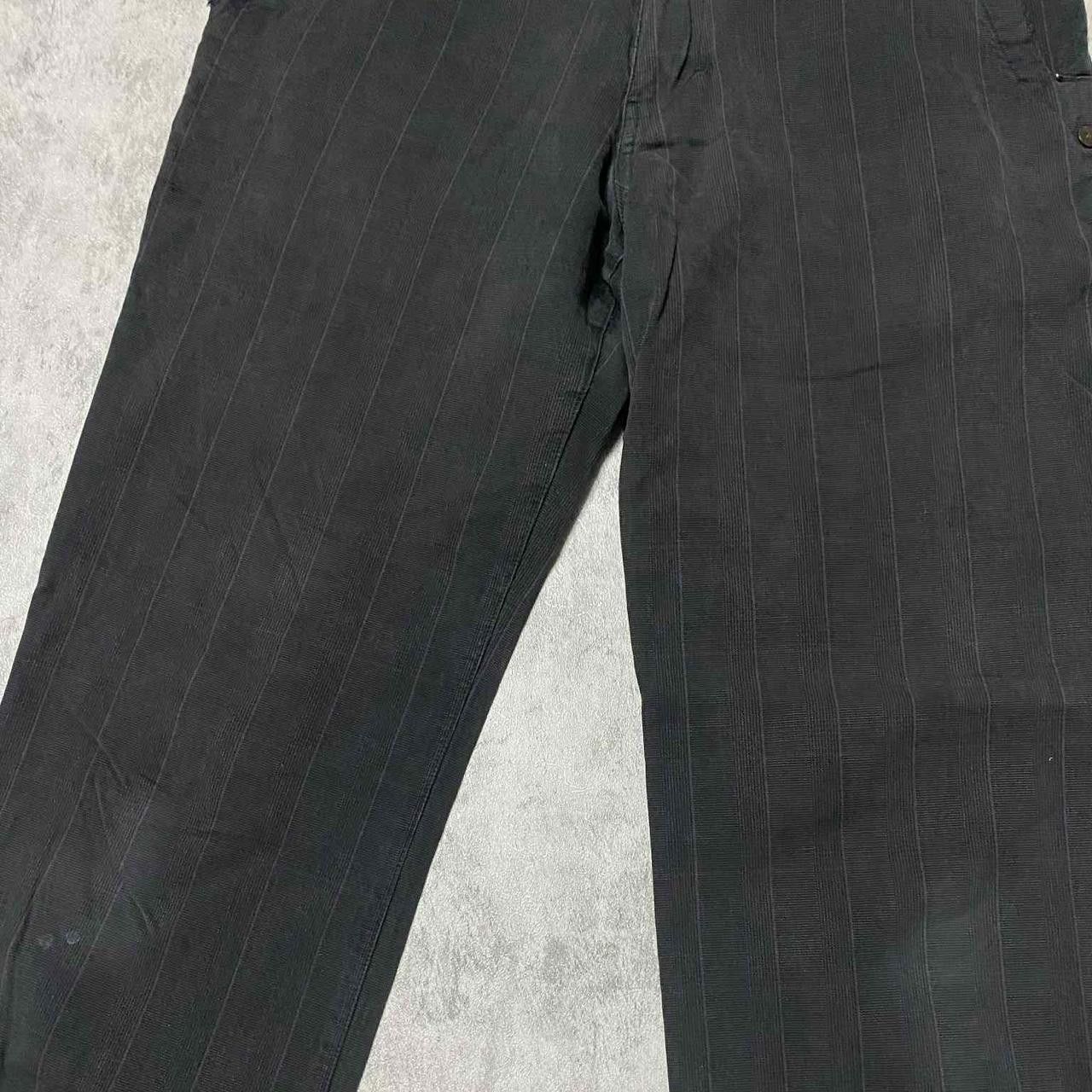 Other Black pinstripe cargo pants #grunge Size 30" / US 8 / IT 44 - 2 Thumbnail