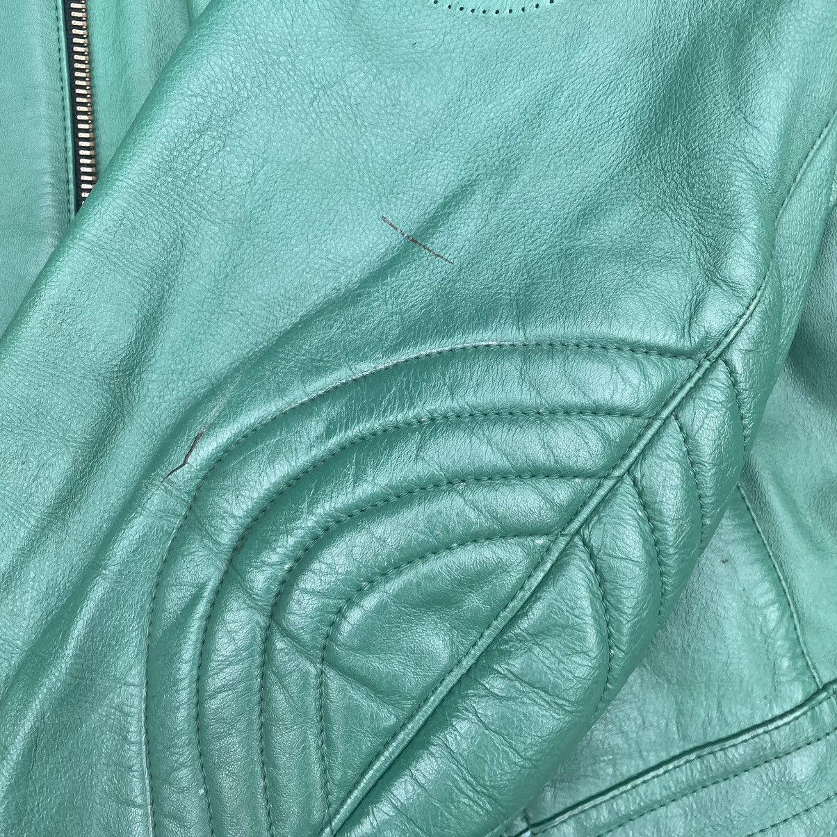 Vintage Vintage Polizei Motorcycle Biker Jacket 80s Leather Police Size US L / EU 52-54 / 3 - 13 Thumbnail