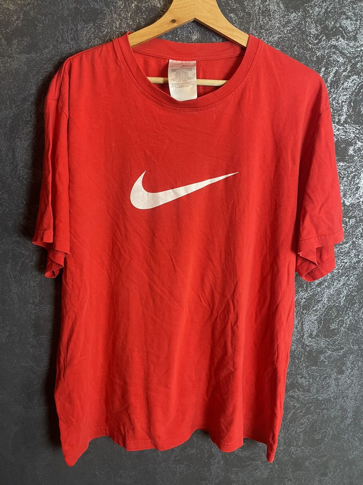 Nike × Nike ACG × Vintage Vintage Nike Big Swoosh Nike Box Logo Nike T-Shirt Size US XL / EU 56 / 4 - 2 Thumbnail