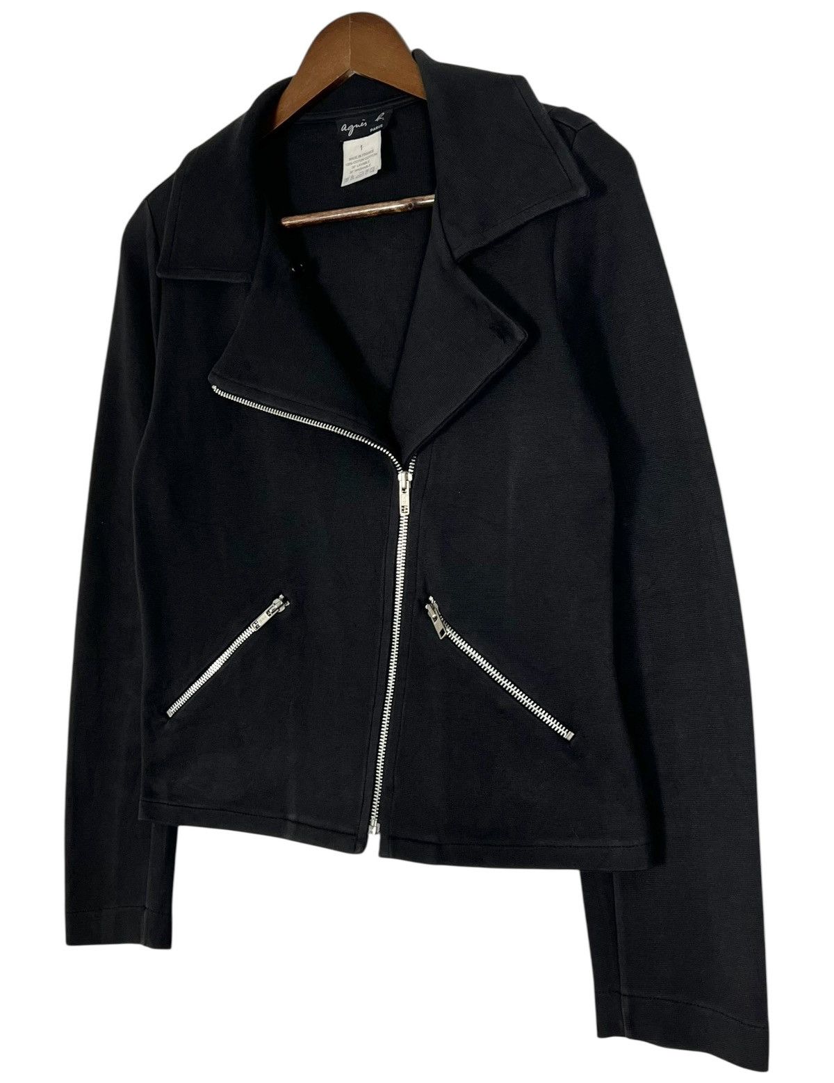 agnes b. 90s Vintage Agnes b Biker Jacket Size S / US 4 / IT 40 - 4 Thumbnail