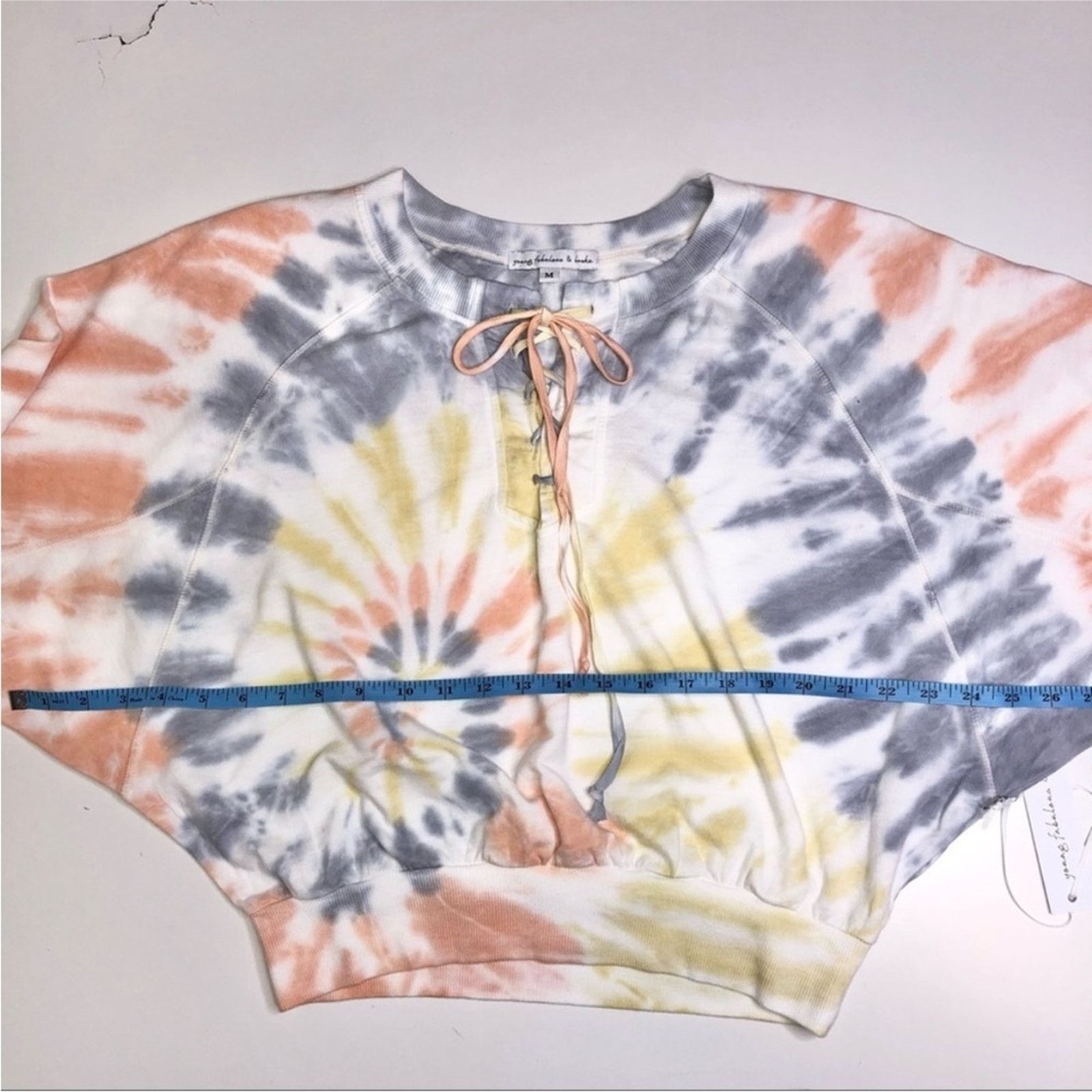 Young Fabulous & Broke YFB YOUNG FABULOUS White Tie Dye Pullover Sweatshirt Top Size M / US 6-8 / IT 42-44 - 5 Thumbnail