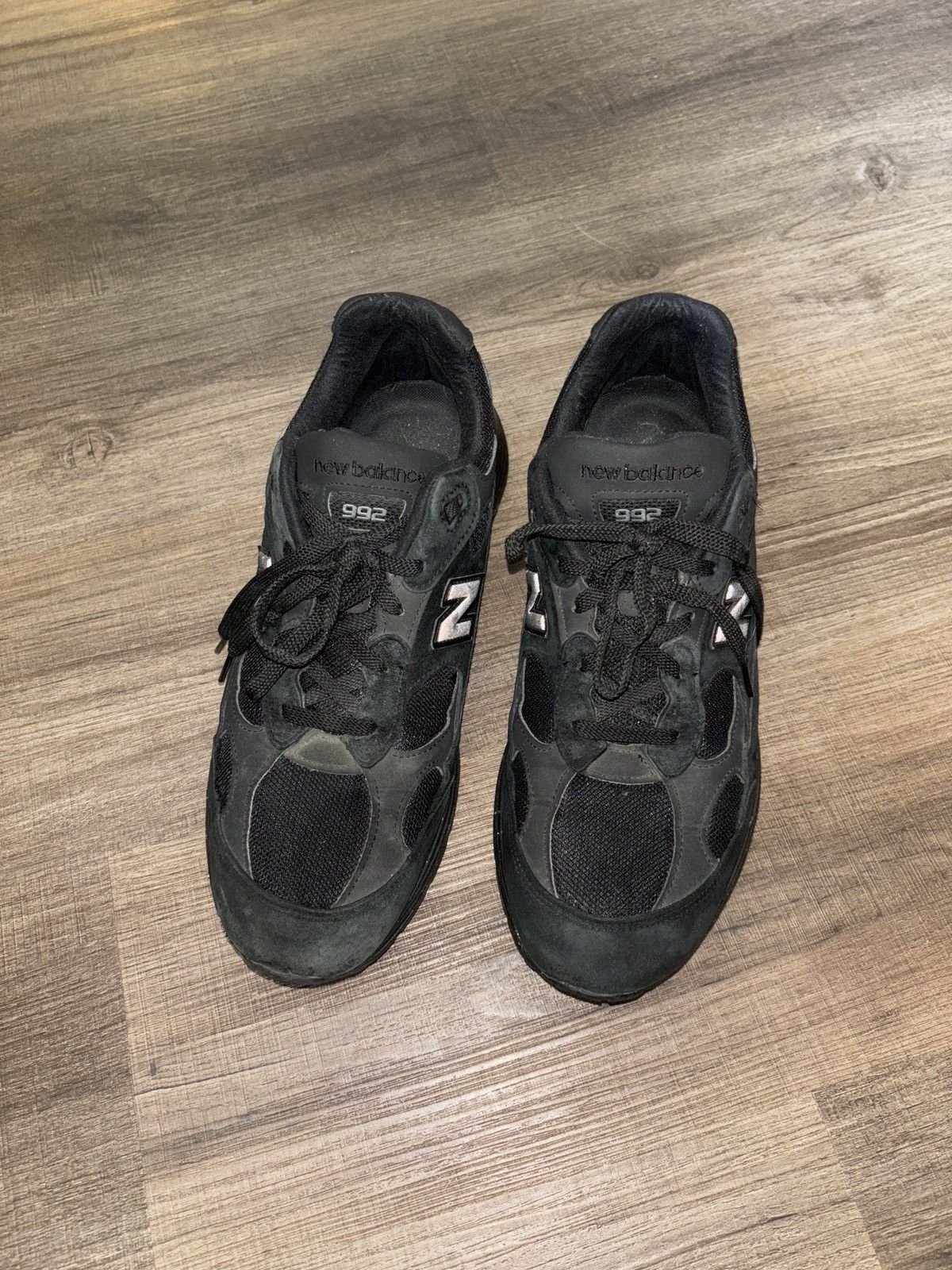 New Balance 992 USA Made Triple Black Low Top Sneakers New Balance 992 USA Made Triple Black Low Top Sneakers