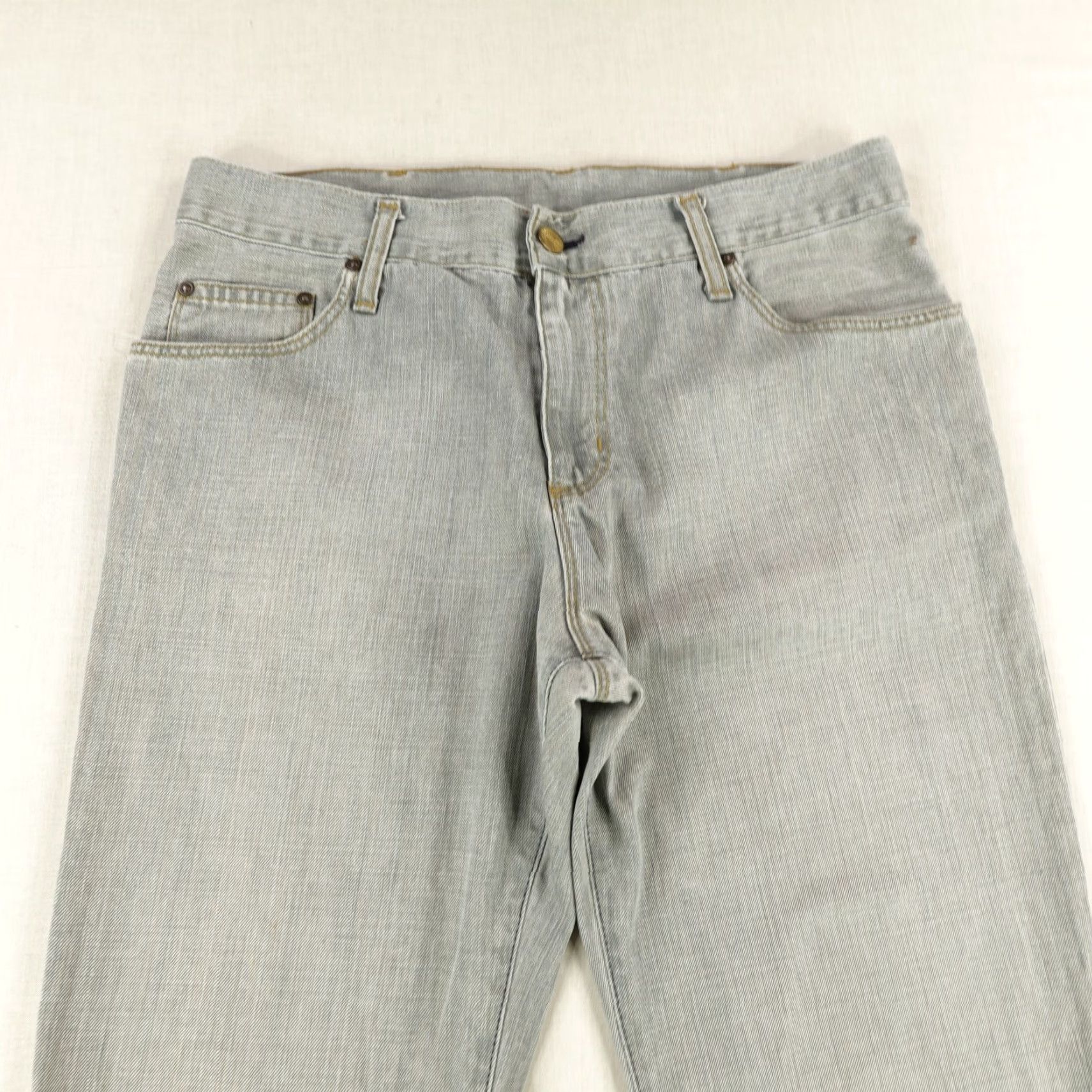 Carhartt Carhartt Ziggy Pant Jeans Mens 32x32 Gray Denim Straight Workwear Size US 32 / EU 48 - 2 Thumbnail