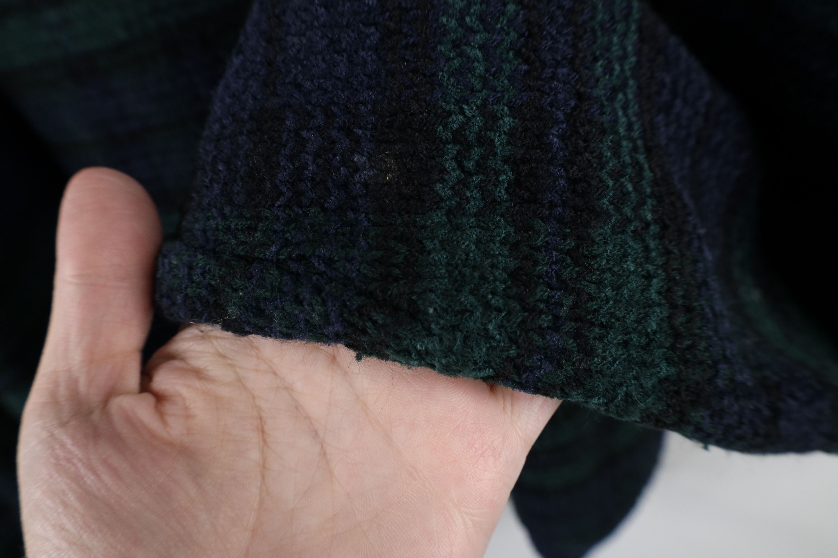 Vintage Vintage 90s Streetwear Fleece Crewneck Sweater Tartan Plaid Size US XL / EU 56 / 4 - 5 Thumbnail