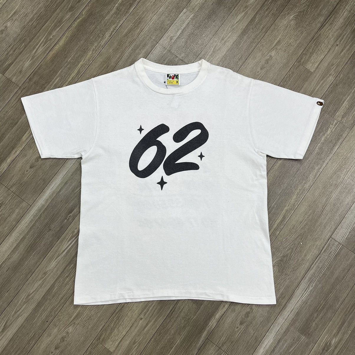 Bape Bape 62 Number White Tshirt Size US XS / EU 42 / 0 - 1 Thumbnail