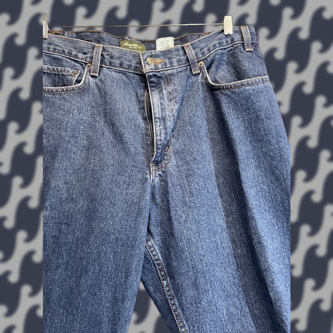 Eddie Bauer Eddie Bauer Jeans Men's 38x30 Relaxed Straight Leg Denim Blue Regular 5-Pocket Classic Fit Vintage: No Size US 38 / EU 54 - 1 Thumbnail