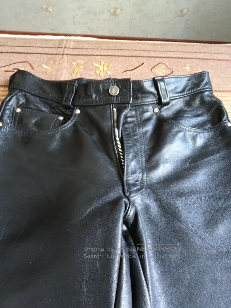 Other Leather pants, heavy cowhide Size US 30 / EU 46 - 3 Thumbnail