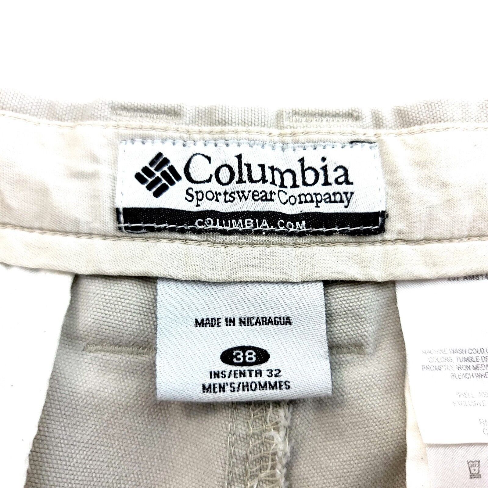 Columbia Columbia Cream Cotton Cargo Pocket High Rise Chino Pants 38/ Size US 34 / EU 50 - 6 Thumbnail