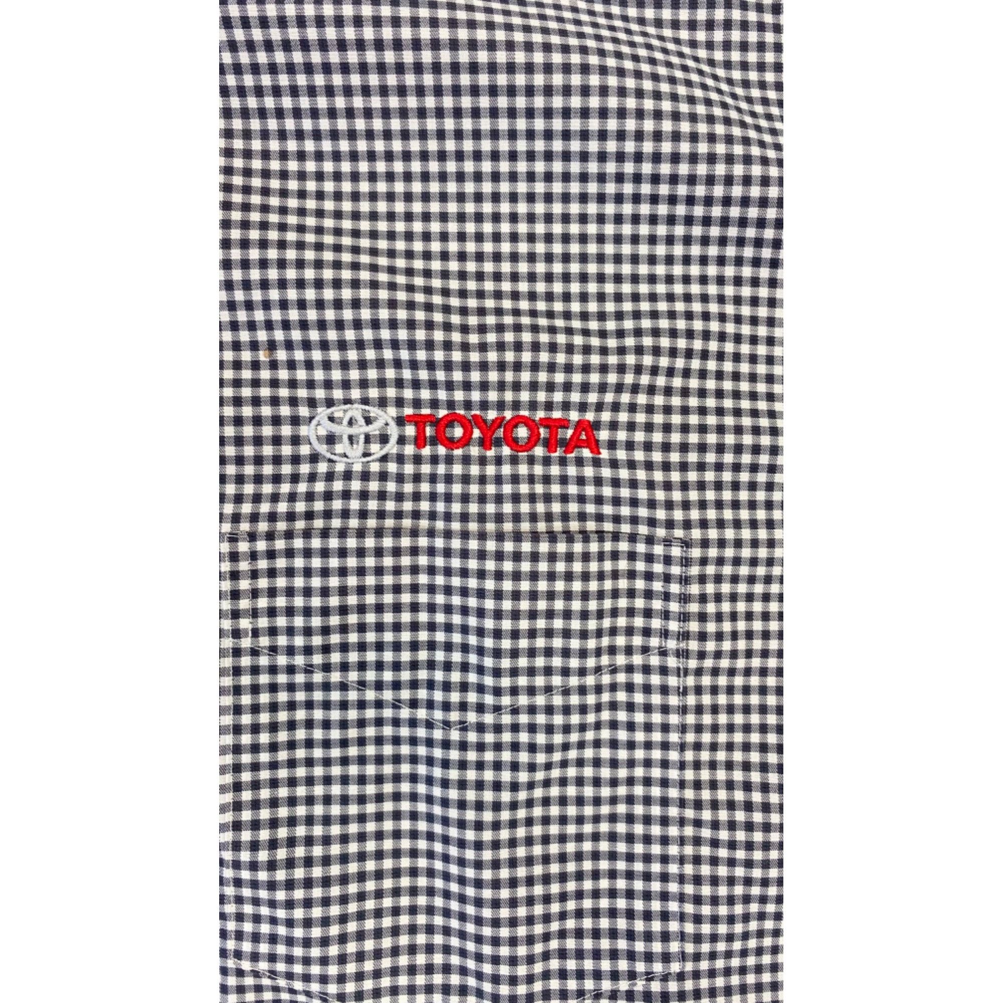 Vintage 17.5 | Vintage Toyota Plaid Button Up Size US XL / EU 56 / 4 - 3 Thumbnail