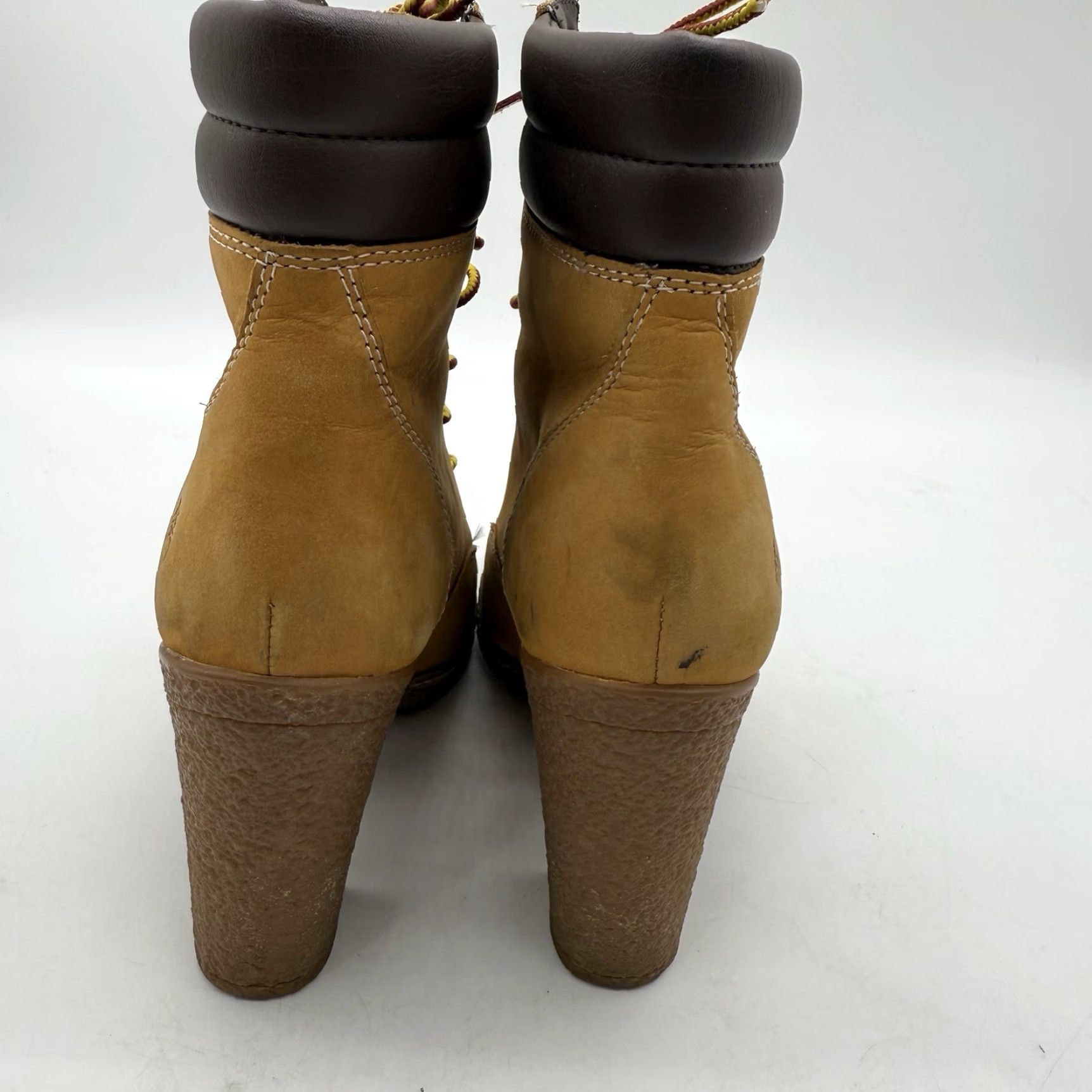 Timberland Timberland Tillston Wheat Nubuck Leather Pumps Boots Lace Up Womens Size 7.5 Size US 8 / IT 38 - 5 Thumbnail
