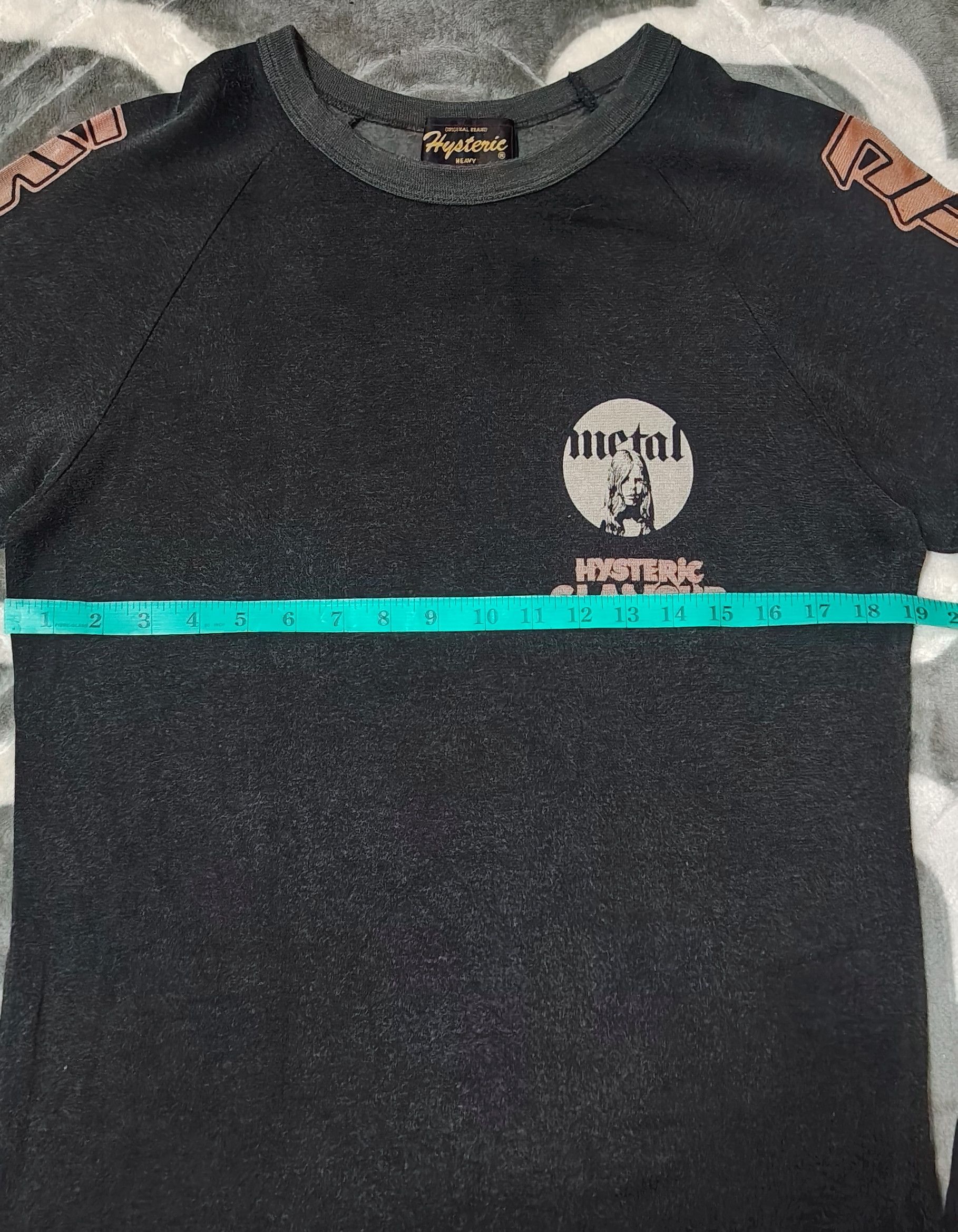 Hysteric Glamour Hysteric Glamour Metal Print Raglan Crewneck Longsleeve Size US M / EU 48-50 / 2 - 11 Thumbnail