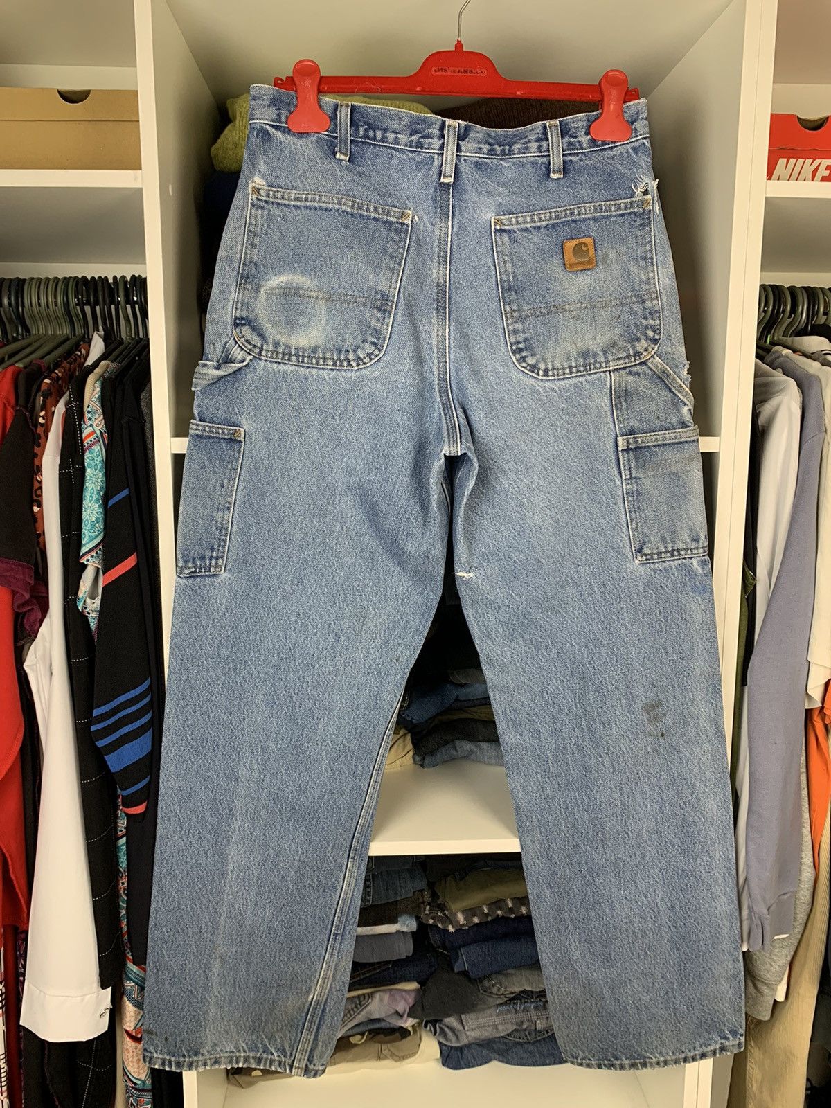 Carhartt × Vintage Vintage Carhartt Distressed Denim Thrashed Jeans Size US 32 / EU 48 - 1 Thumbnail