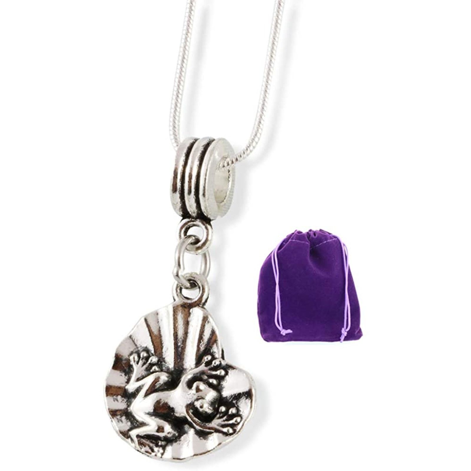 & Other Stories Frog on Lily Pad Reptile Toad Amphibian Necklace Size ONE SIZE - 1 Thumbnail