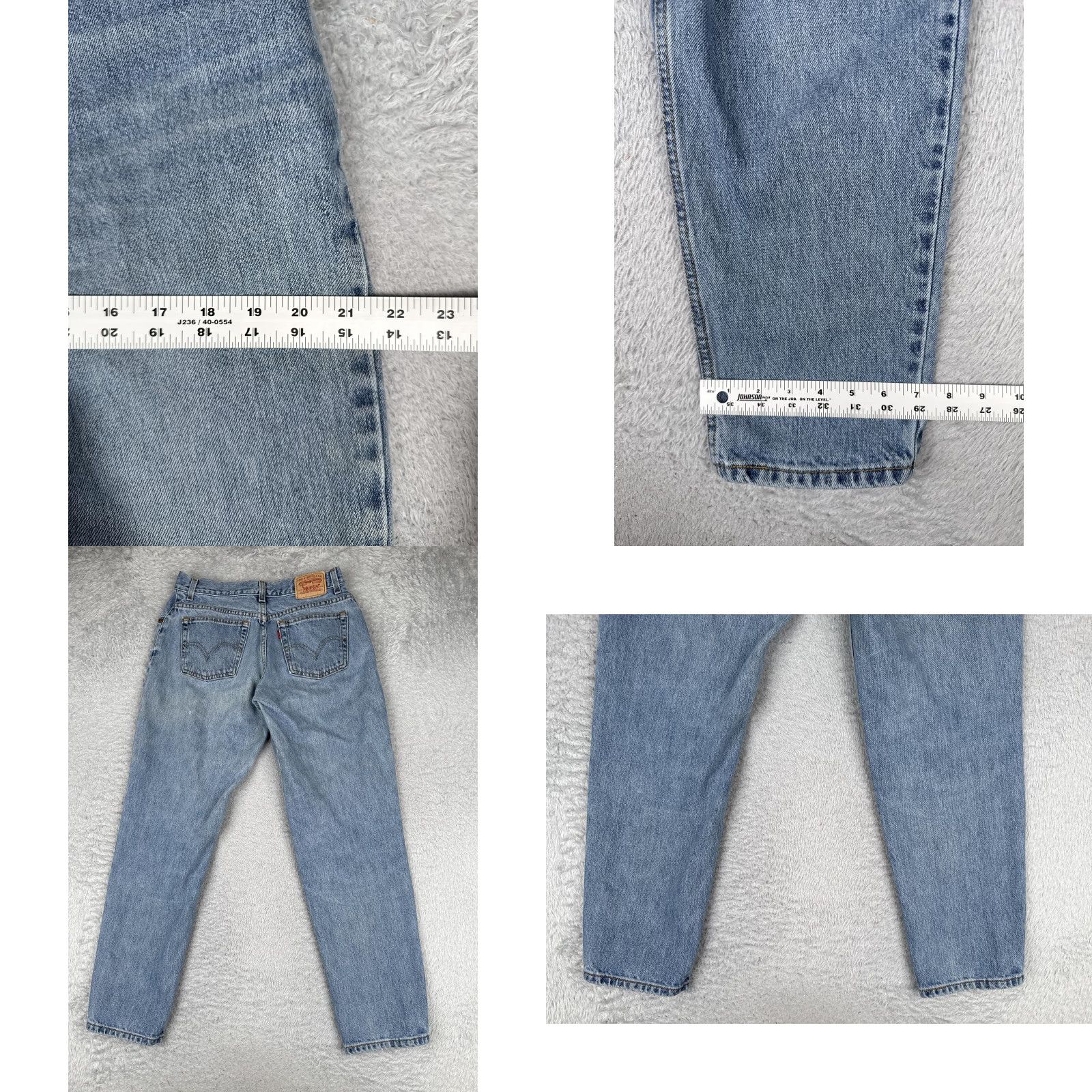 Levi's Levi's 550 Relaxed Tapered Jeans Womens 12 Blue Light Wash High Rise Denim 30x30 Size 34" / US 12 / IT 48 - 9 Thumbnail