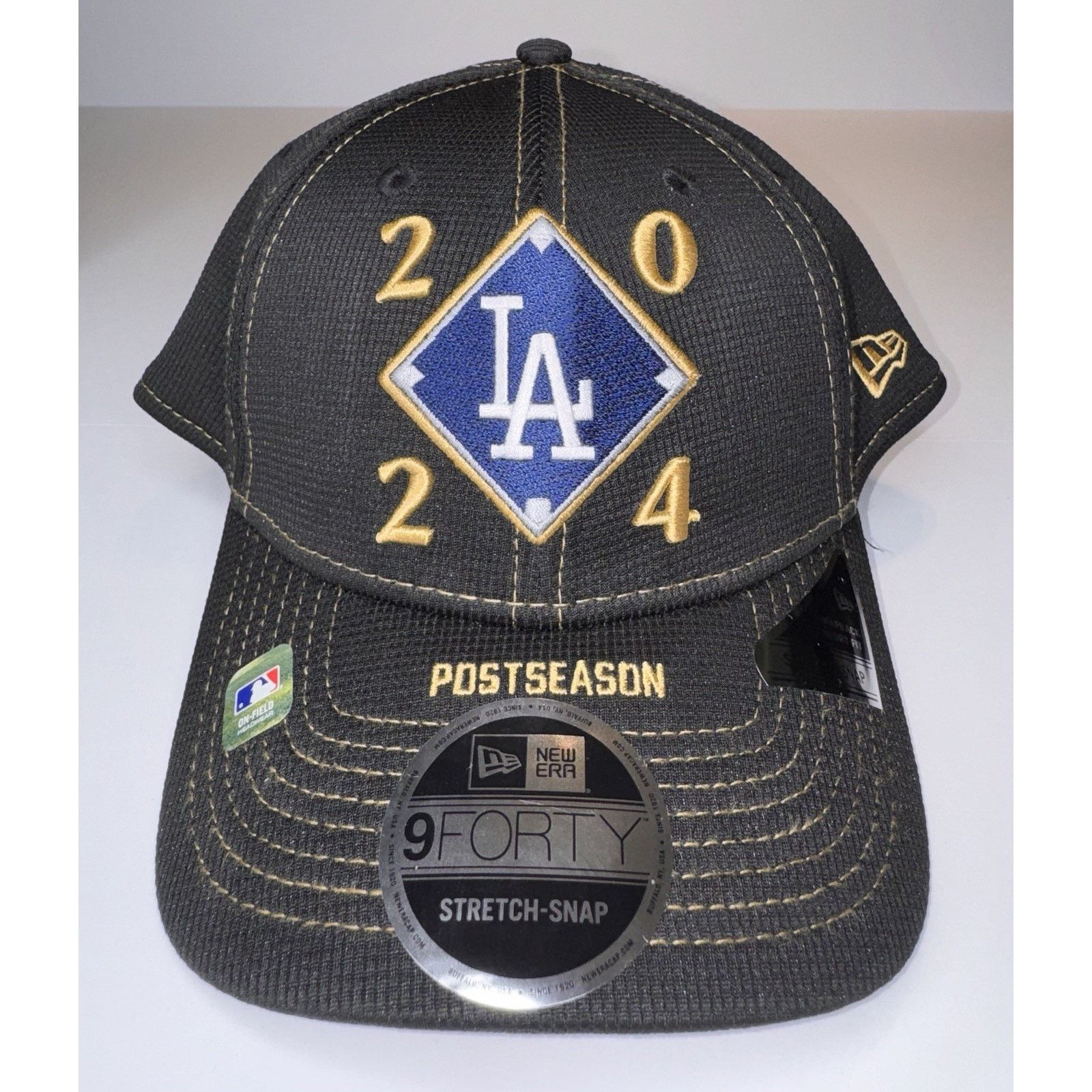 New Era New Era LA Dodgers 2024 9FORTY Stretch-Snap Baseball Hat Size ONE SIZE - 1 Thumbnail