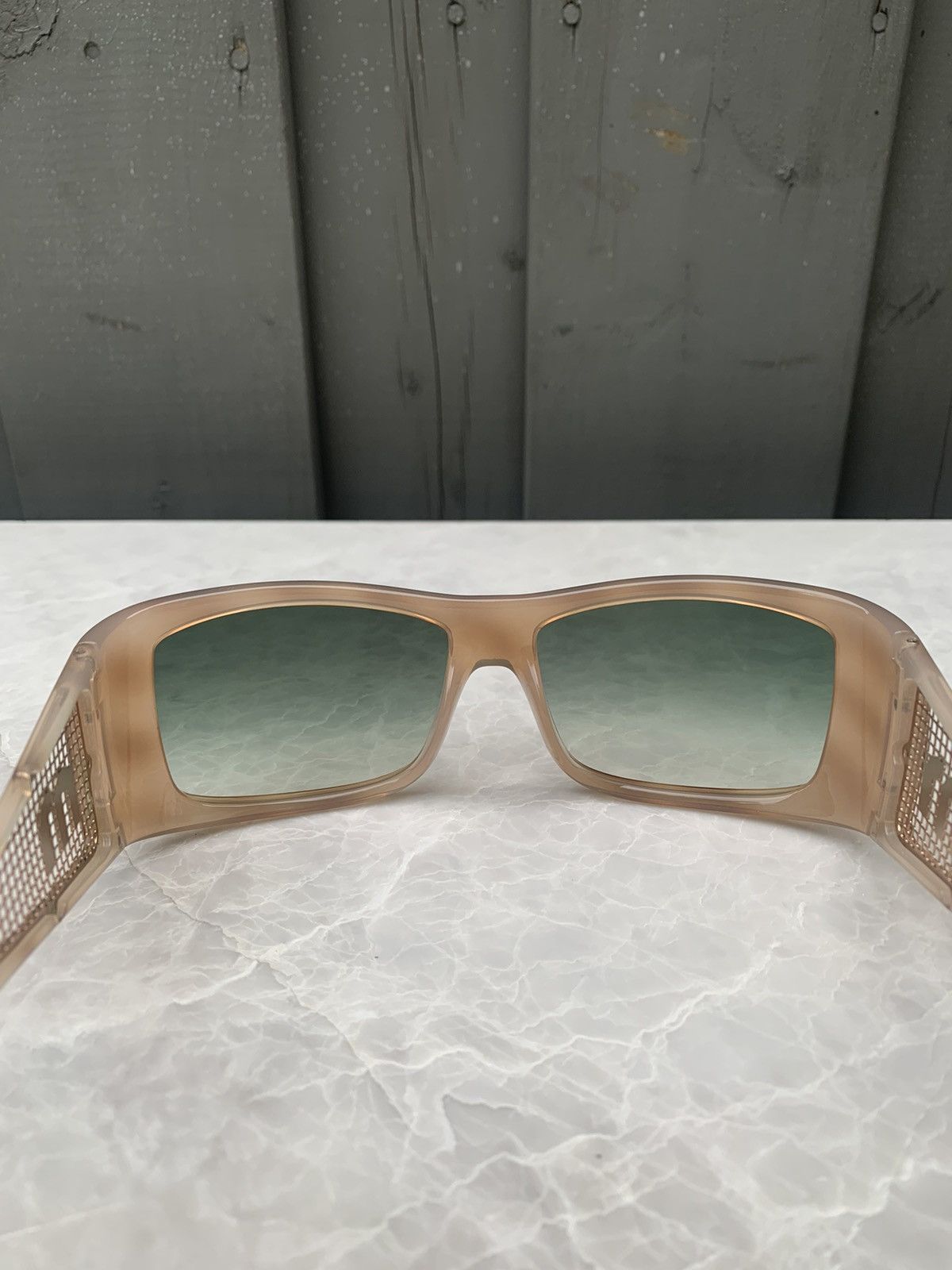 Miu Miu × Prada × Vintage 2000s Miu Miu Sunglasses Mesh Side Y2K Vintage Prada SMU01H Size ONE SIZE - 10 Thumbnail