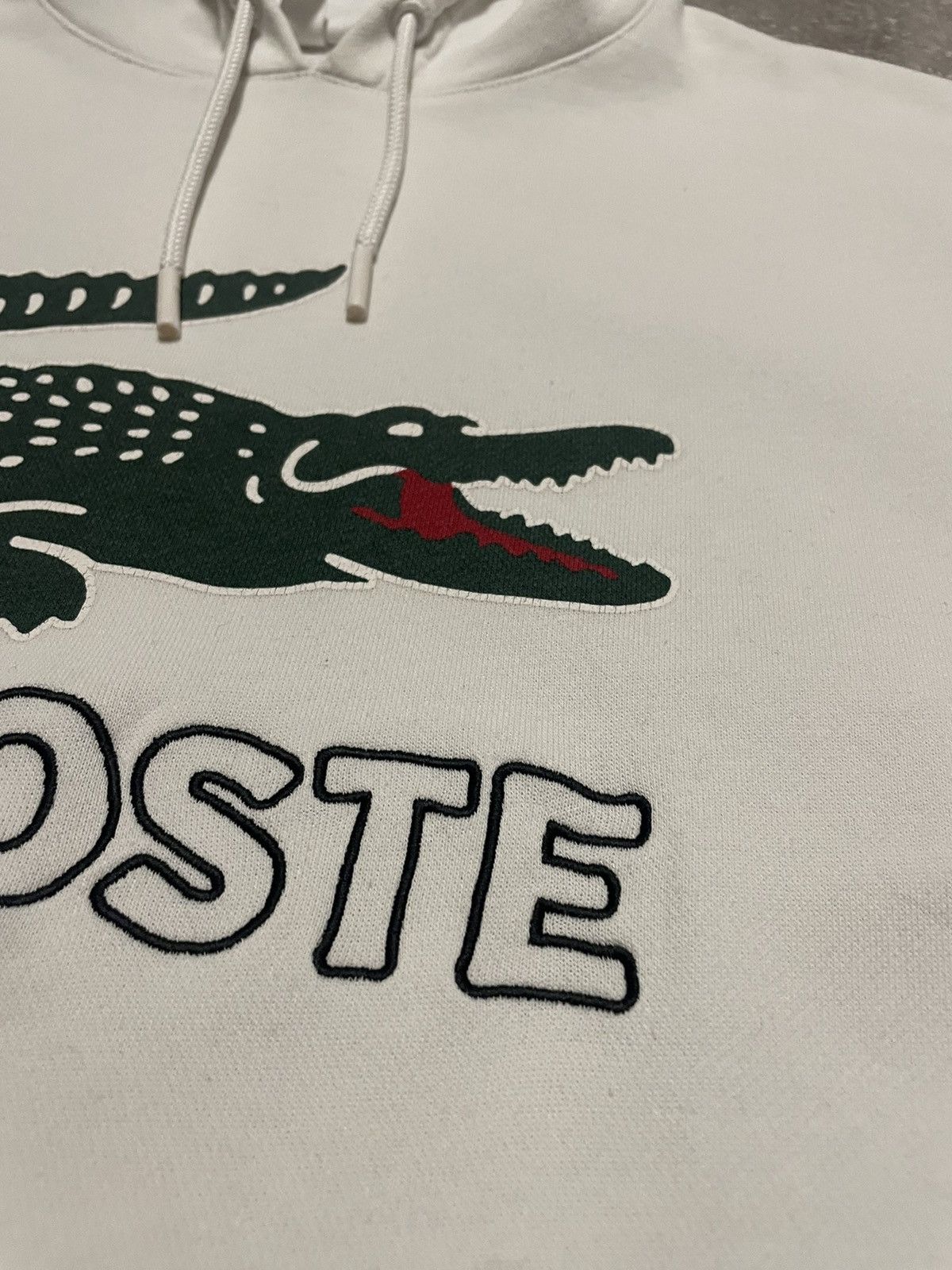 Lacoste Vintage Lacoste Big Logo Hoodie L Size US L / EU 52-54 / 3 - 7 Thumbnail