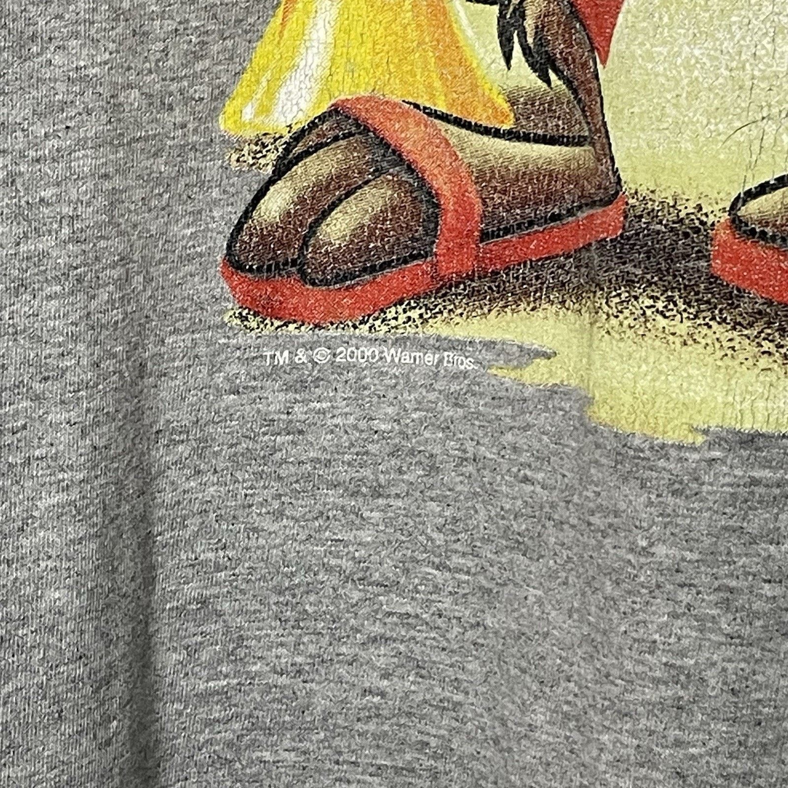 Vintage VTG Taz Professional Lifeguard Shirt 2XL Gray 2000 Y2K Size US XXL / EU 58 / 5 - 4 Thumbnail