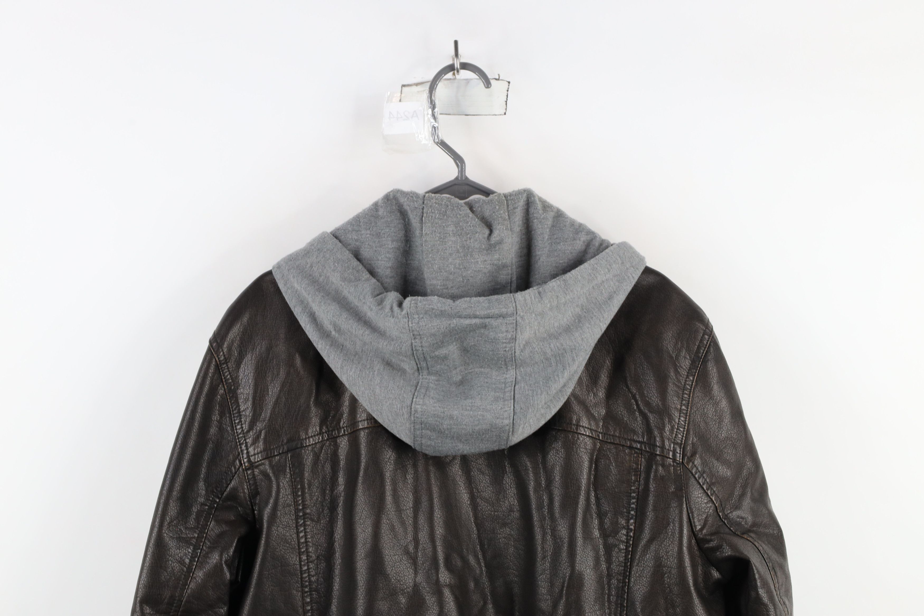 Levi's × Vintage Vintage Y2K Levis Pile Fleece Lined Hooded Trucker Jacket Size US L / EU 52-54 / 3 - 16 Thumbnail