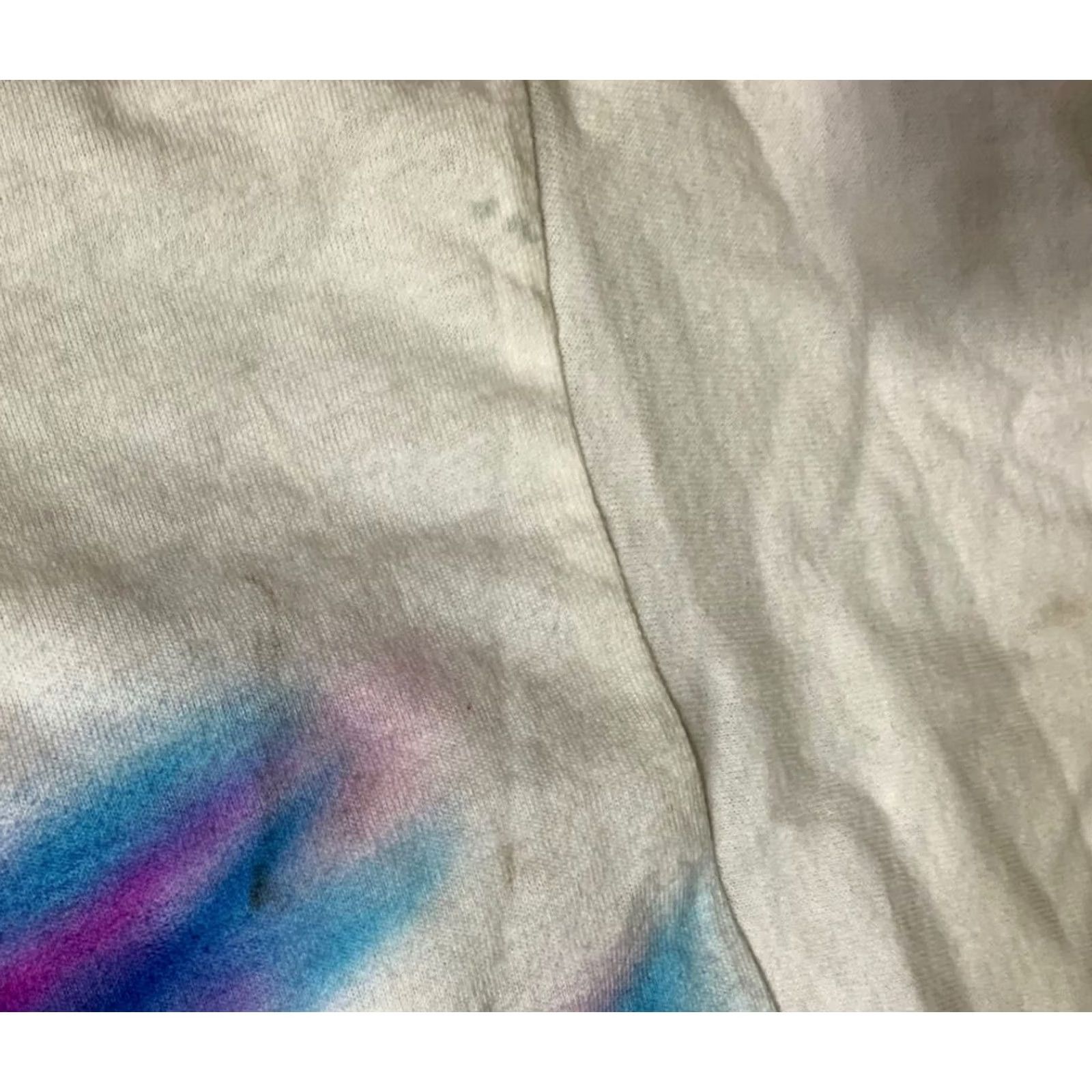 Fruit Of The Loom VINTAGE 90s Fruit of the Loom Southwestern Wolf Horse Spray Art Single Stitch T Shirt Adult Medium White Mens Size US M / EU 48-50 / 2 - 7 Thumbnail