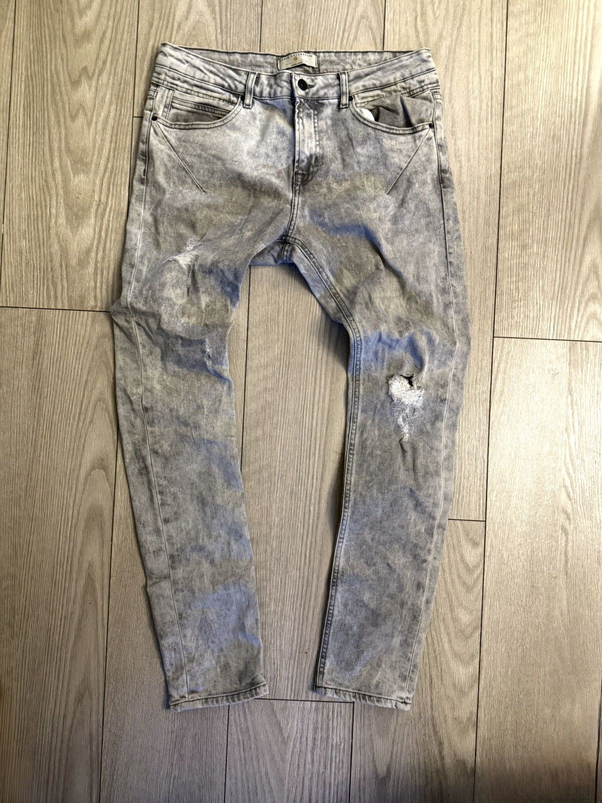 Zara ZARA Denim Collection Acid-Wash Skinny Jeans Size US 34 / EU 50 - 1 Thumbnail