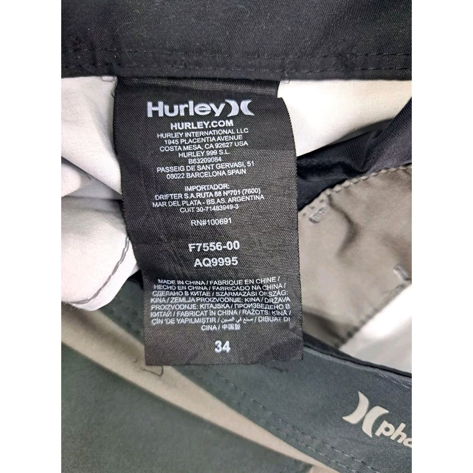 Hurley Hurley Mens Board Shorts Size 34 Striped Phantom Multicolor Beach Quick Dry Back Pocket Drawstring Mens Short Bottom Surfing Navy? Size US 34 / EU 50 - 8 Thumbnail