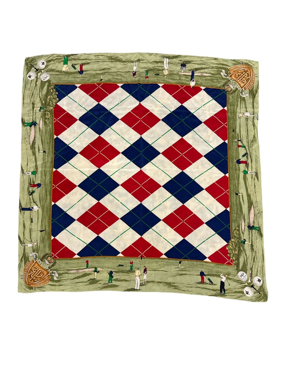 Polo Ralph Lauren POLO RALPH LAUREN SILK HANDKERCHIEF SCARF Size ONE SIZE - 1 Thumbnail