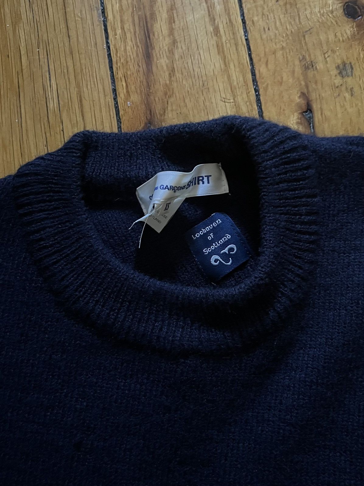 Comme des Garcons SHIRT Comme des Garcons Shirt x Lochaven Navy Twisted Sweater Size US XS / EU 42 / 0 - 6 Thumbnail