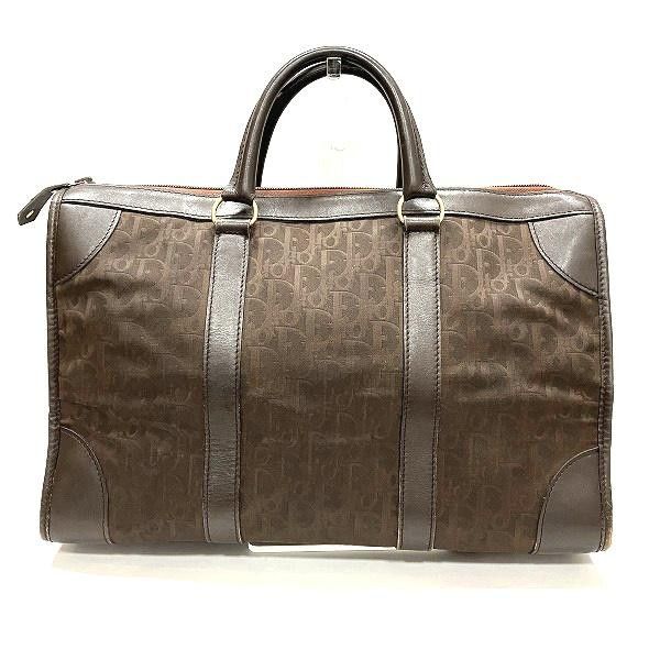 image of Dior Oblique Boston Bag in Brown, Women's