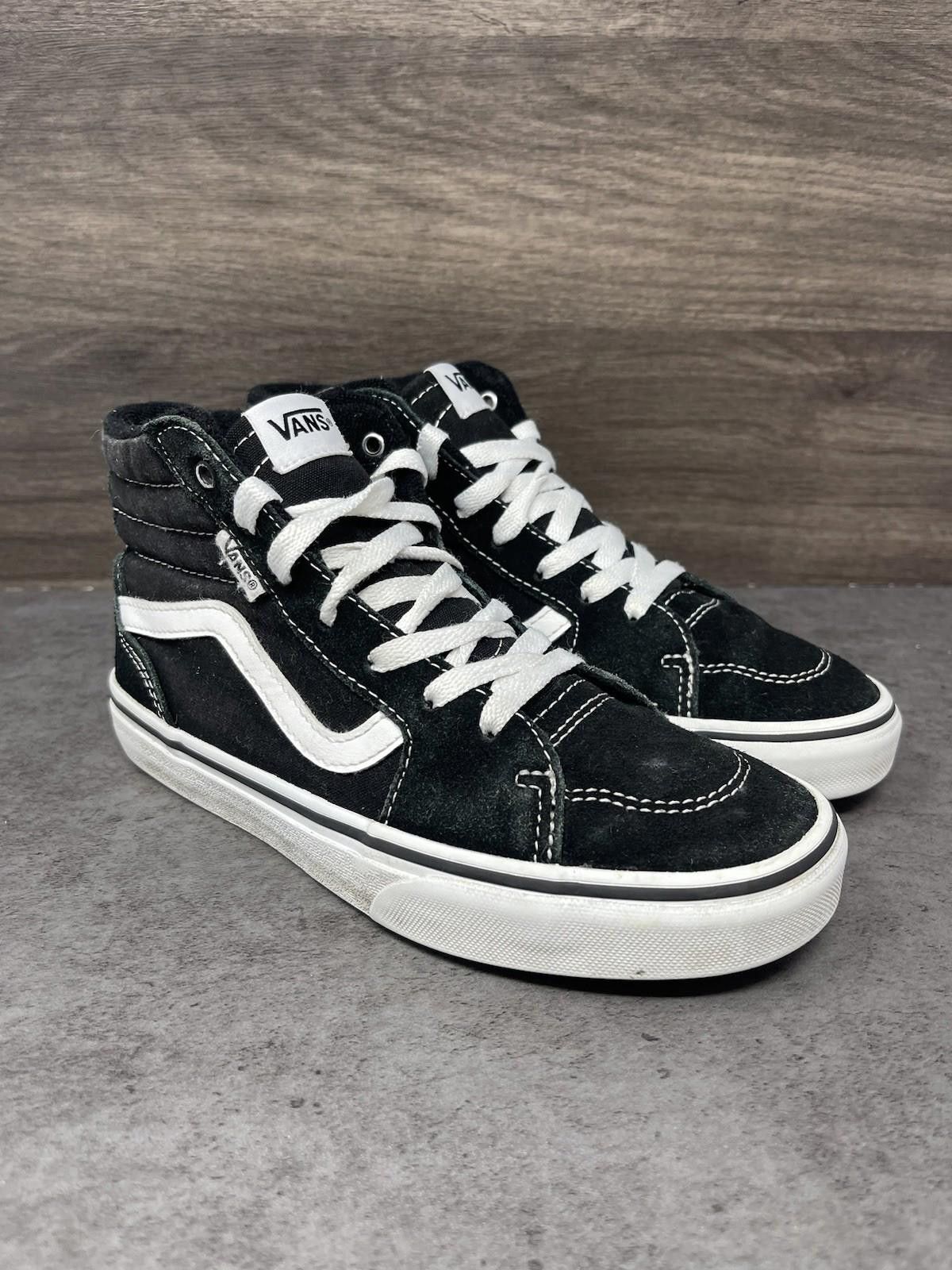 Vans Vans Sk8 Hi Shoes Kids Size 4 Black White Sneakers Size US 5 / EU 37 - 4 Thumbnail