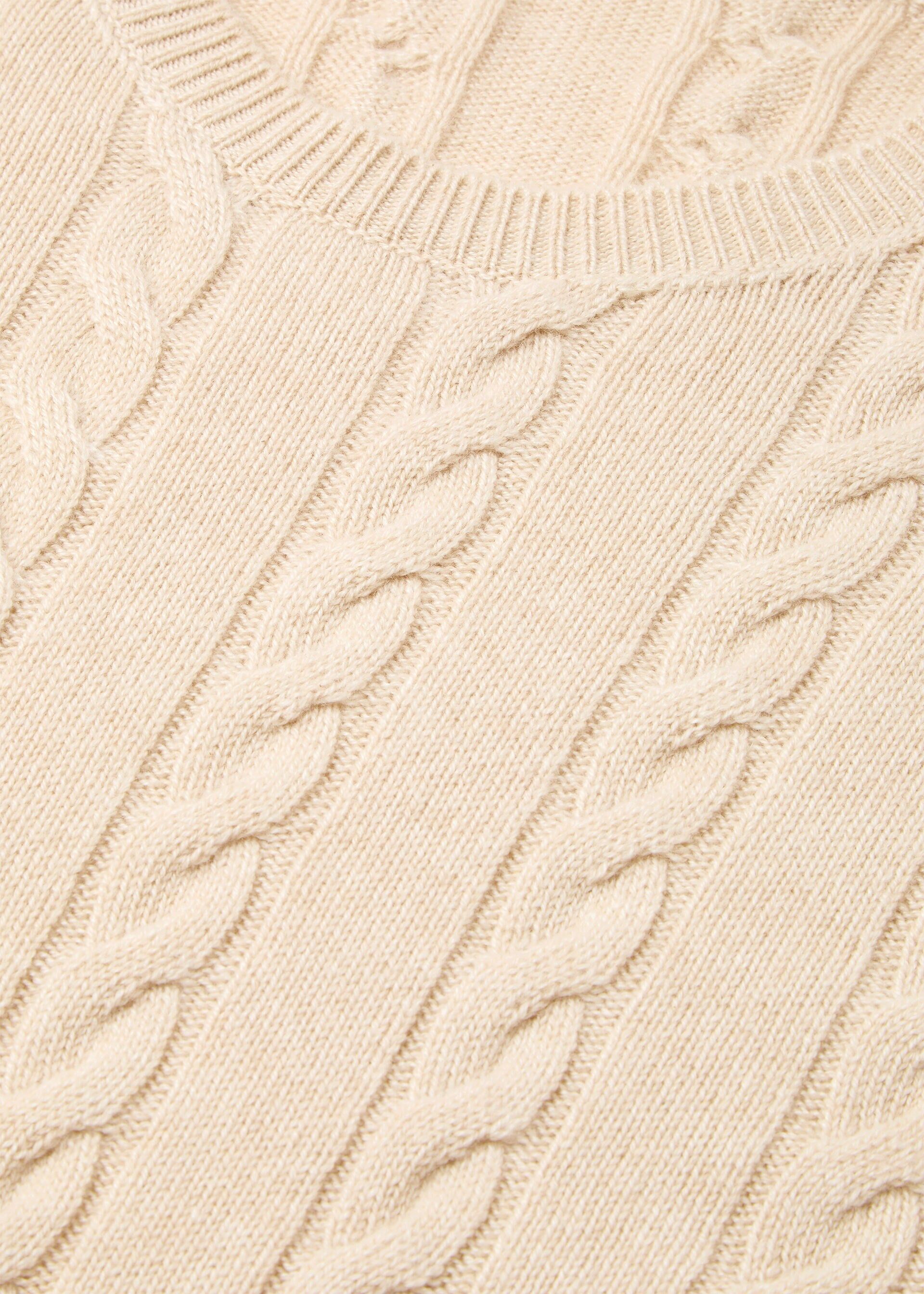 Loro Piana os11x0226 FAQ4517 Cedar Crewneck Sweater in Natural Melange Size US M / EU 48-50 / 2 - 7 Thumbnail