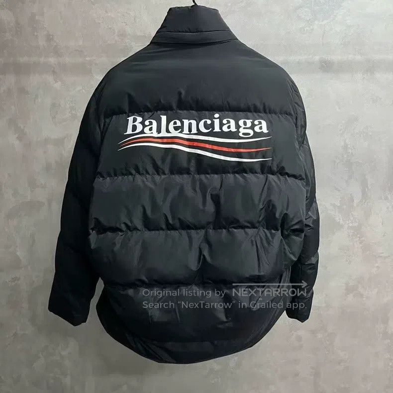 Balenciaga Balenciaga Black letter logo print long-sleeve jacket Size XXS / US 00 / IT 34 - 4 Thumbnail