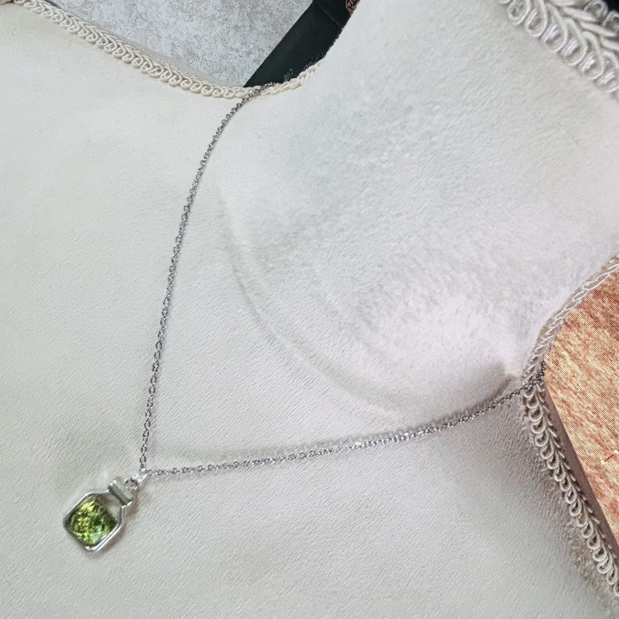 Handmade Handcrafted salvaged vintage faceted glass dome necklace Size ONE SIZE - 1 Thumbnail