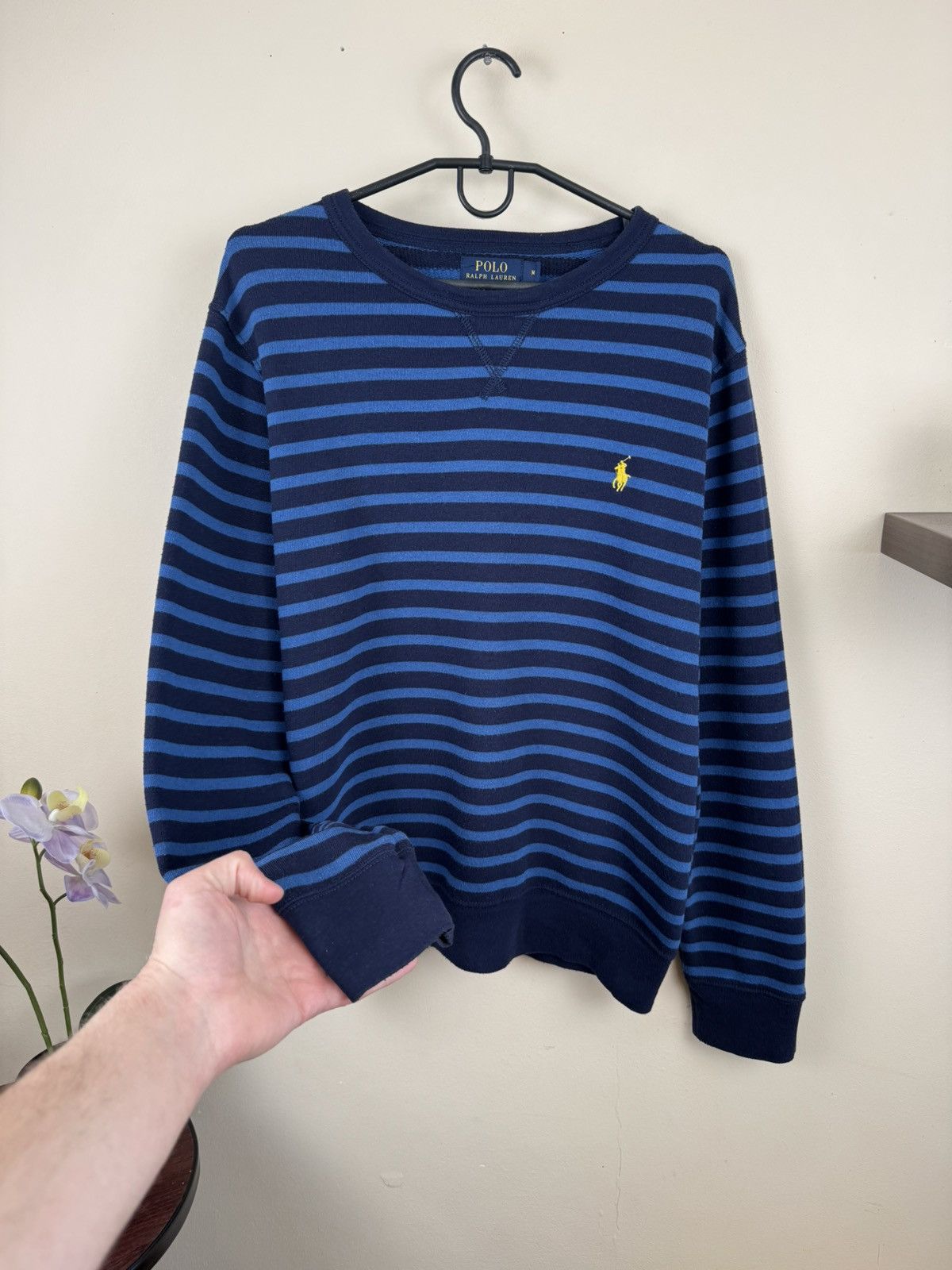 Polo Ralph Lauren Ralph Lauren Sweater Knitwear Sweatshirt M Striped Blue Size US M / EU 48-50 / 2 - 9 Thumbnail
