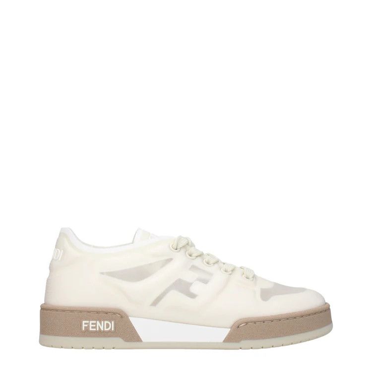 Fendi ob1o1e1124 Net Sneakers in Beige Size US 5.5 / IT 35.5 - 1 Thumbnail