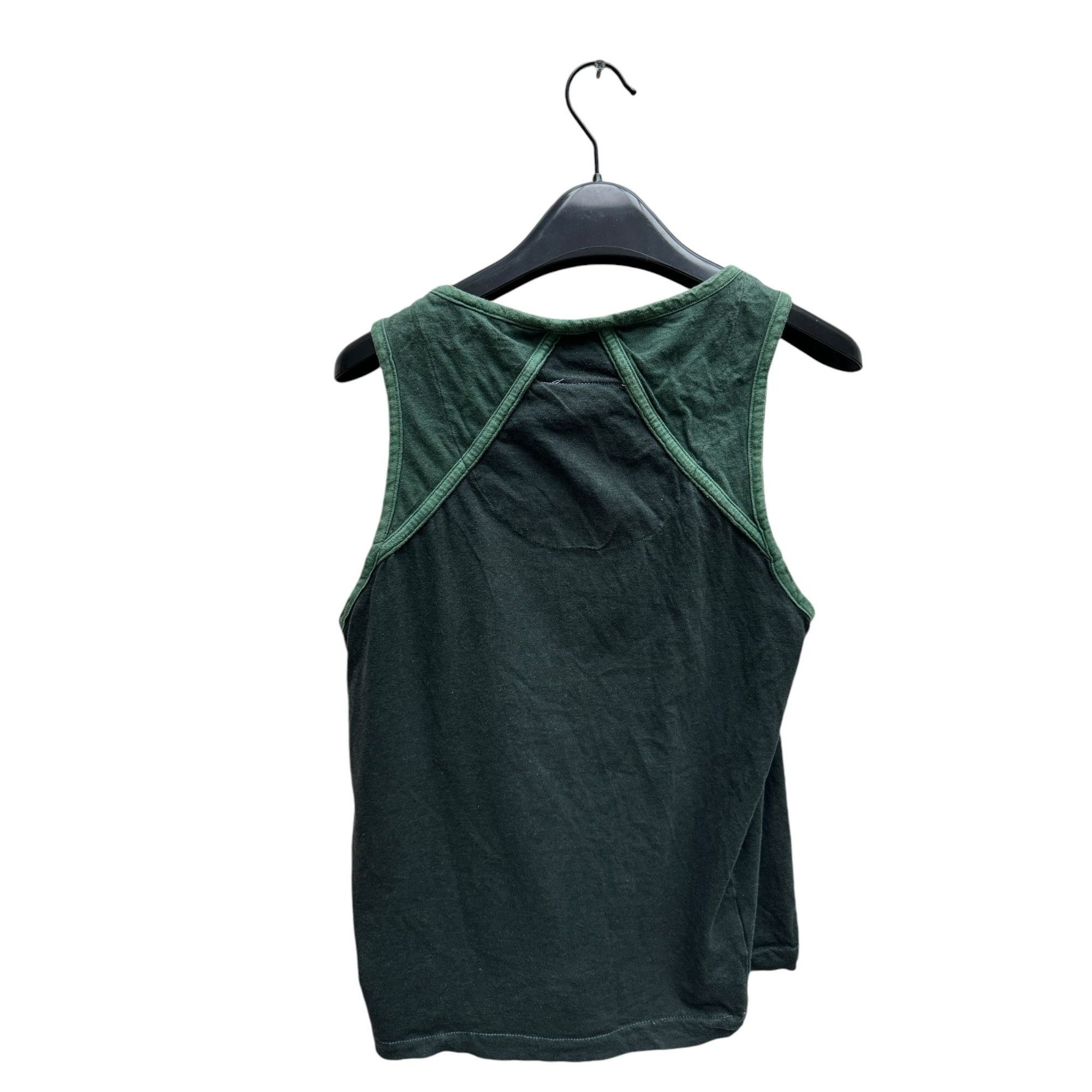 Maison Margiela SS 2004 Forest Green Grey Tank top Size L / US 10 / IT 46 - 3 Thumbnail
