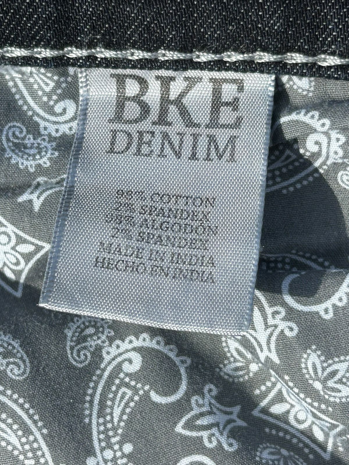 BKE BKE Grunge Embroidered Distressed Jeans Size US 30 / EU 46 - 13 Thumbnail