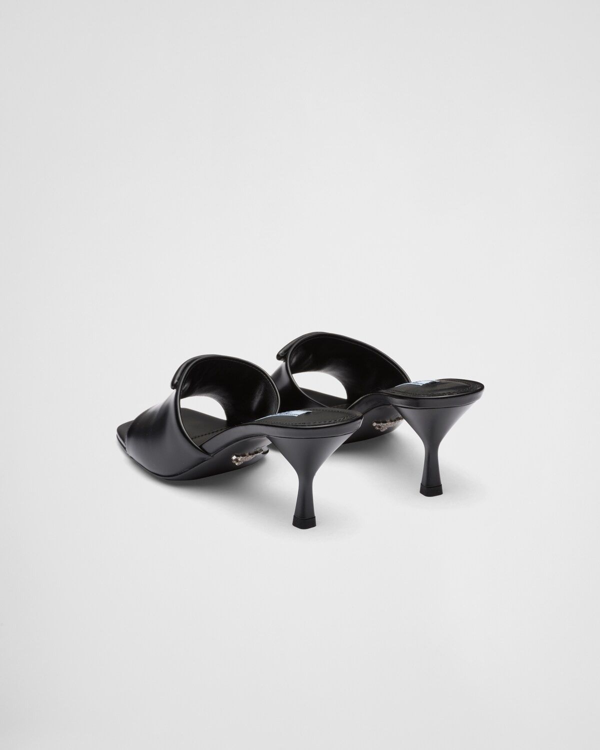 Prada o1la1rc1a0724 Heeled Slide in Black Size US 9 / IT 39 - 4 Thumbnail