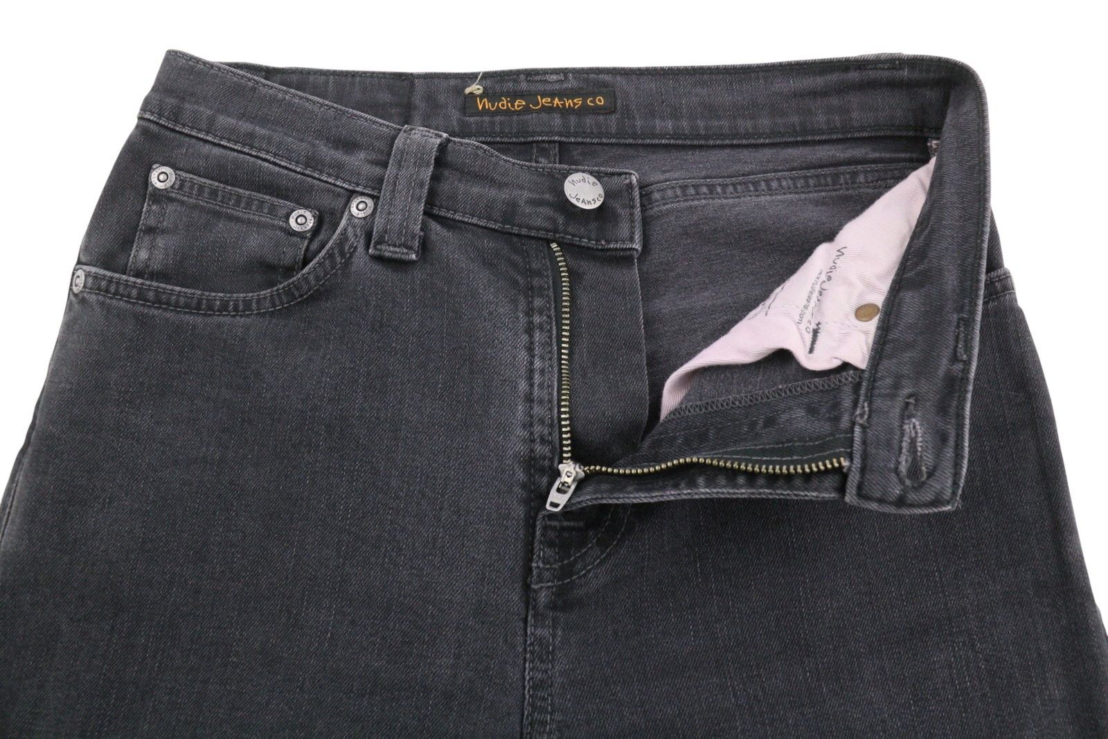Nudie Jeans PIPE LEN MONOLITH W26/L32 Denim Jeans 88641 Size 26" / US 2 / IT 38 - 4 Thumbnail