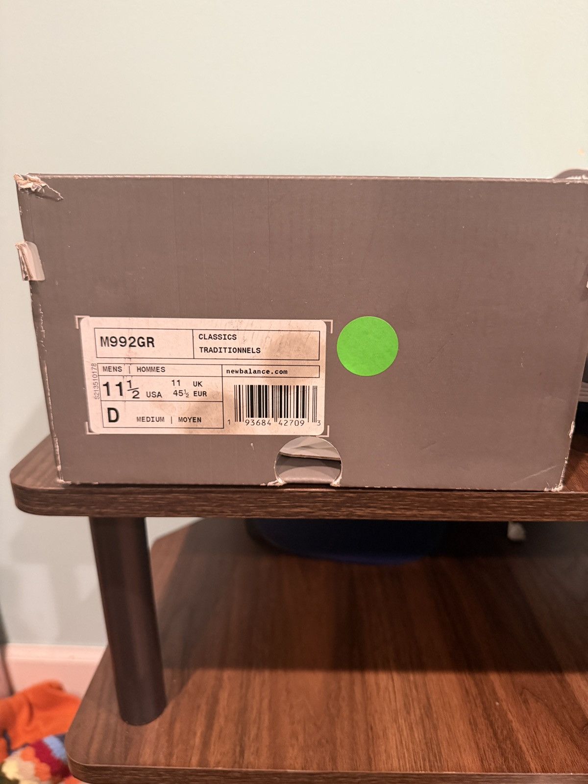 New Balance New balance 992 Size US 11.5 / EU 44-45 - 6 Thumbnail