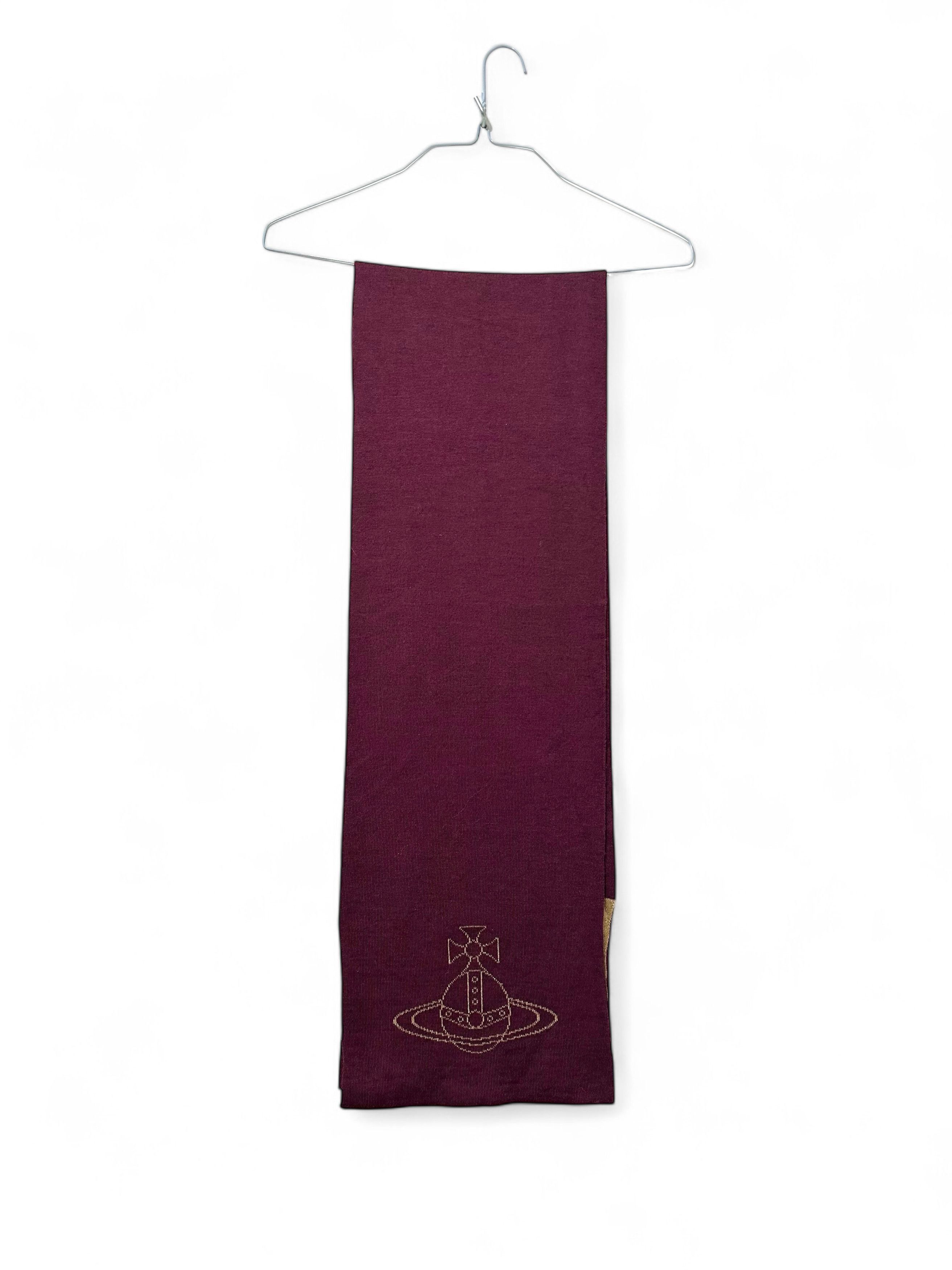 Vintage × Vivienne Westwood Rare Vivienne Westwood Vintage Wool Orb Logo Large Scarf Size ONE SIZE - 2 Thumbnail
