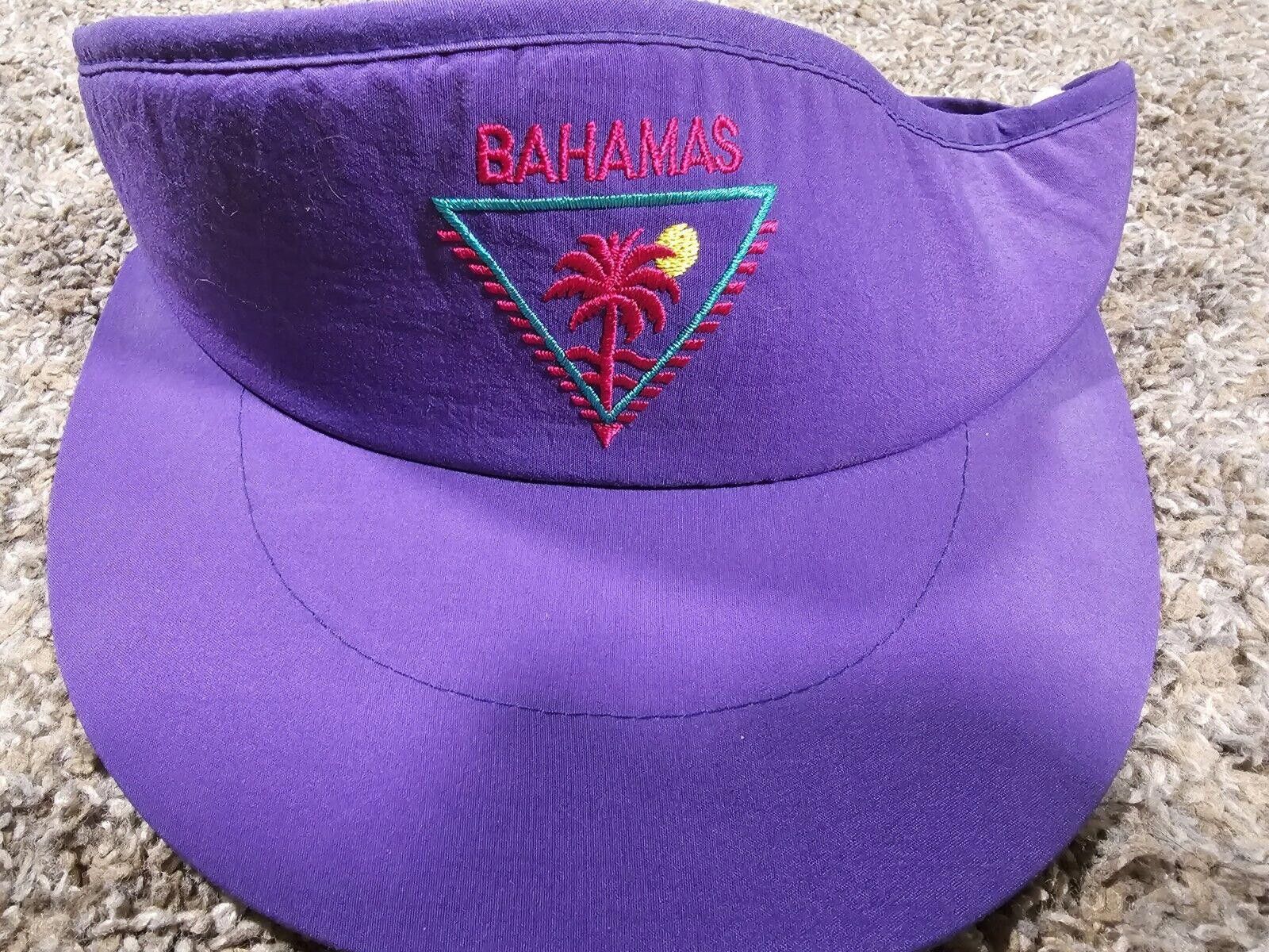 Designer BAHAMAS Caribbean Unisex Purple Embroidered Strapback Wide Size ONE SIZE - 2 Thumbnail