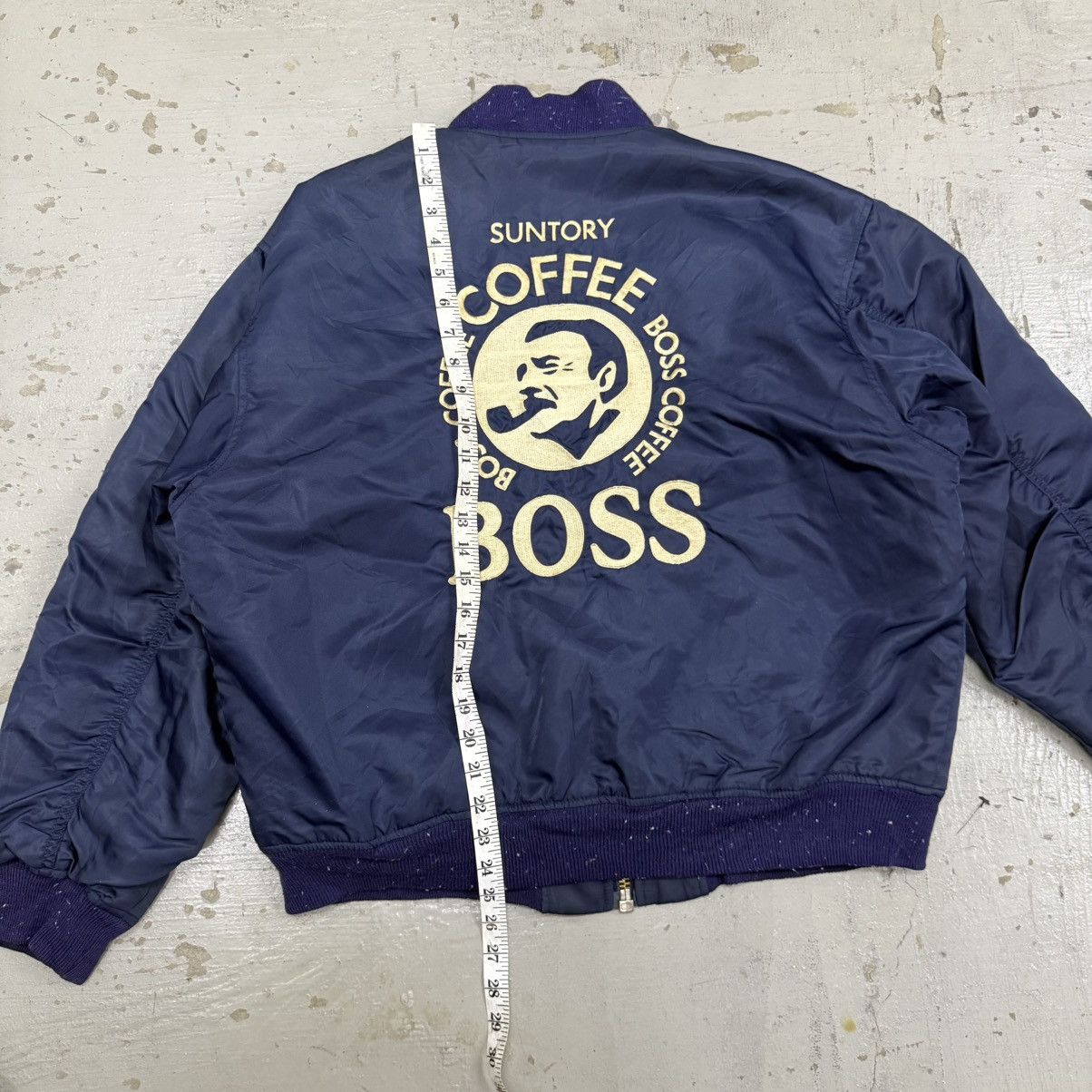 Mr. Gentleman 90’s SUNTORY BOSS COFFEE Japan MA-1 Bomber Jacket Size US L / EU 52-54 / 3 - 13 Thumbnail