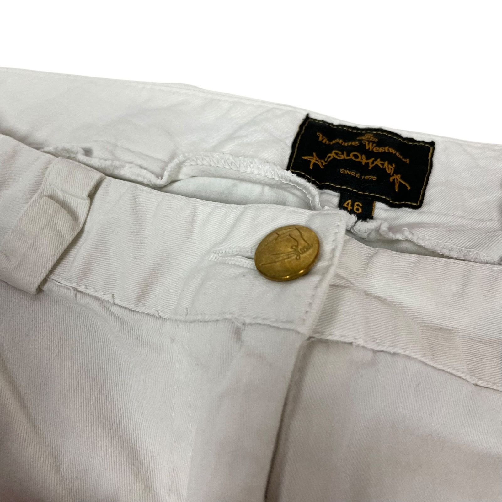 Vivienne Westwood Vivienne Westwood Men's White High-Rise Bermuda Shorts 46 Size US 30 / EU 46 - 6 Thumbnail